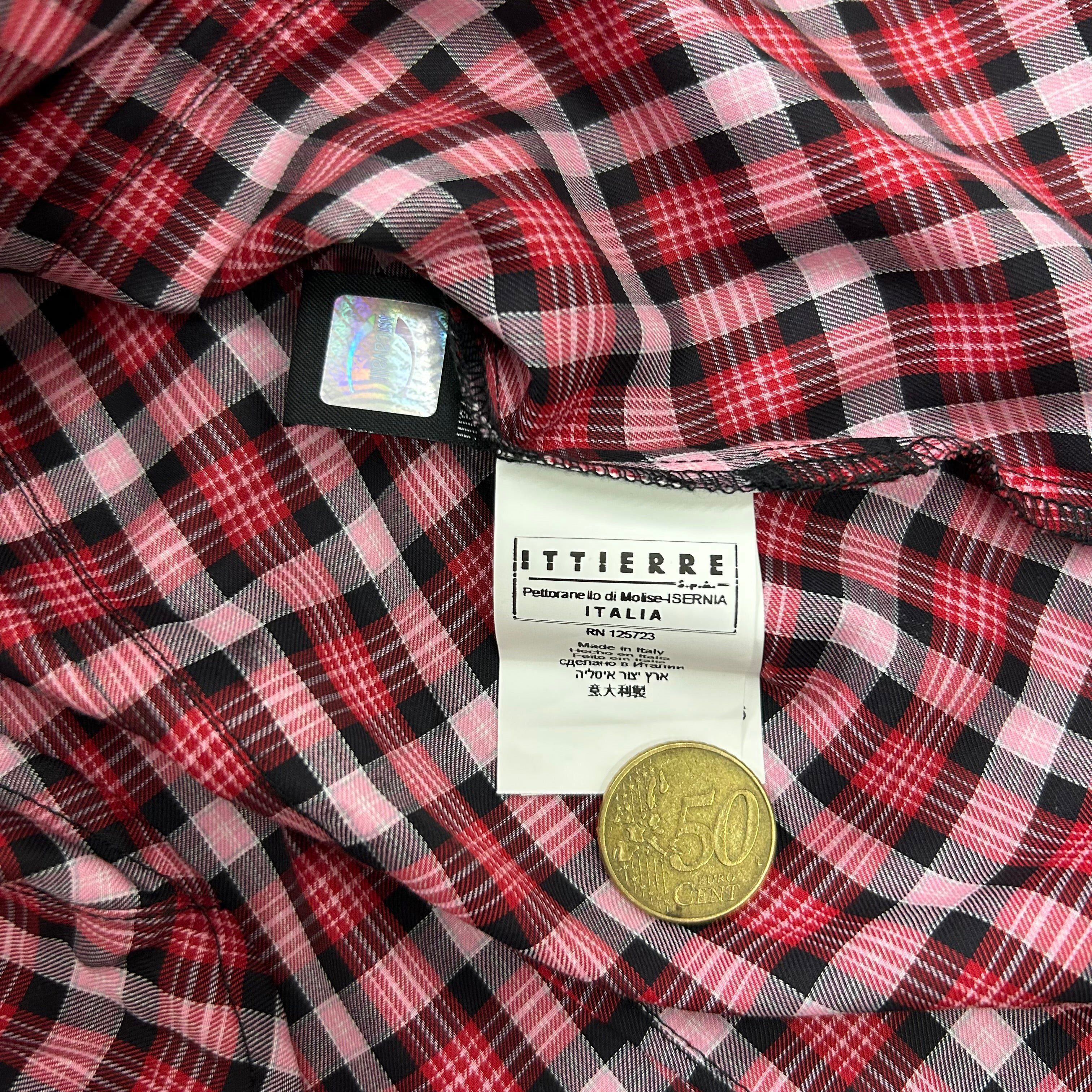 Just Cavalli Just Cavalli Western Checkered Multicolor Shirt Size US S / EU 44-46 / 1 - 9 Thumbnail