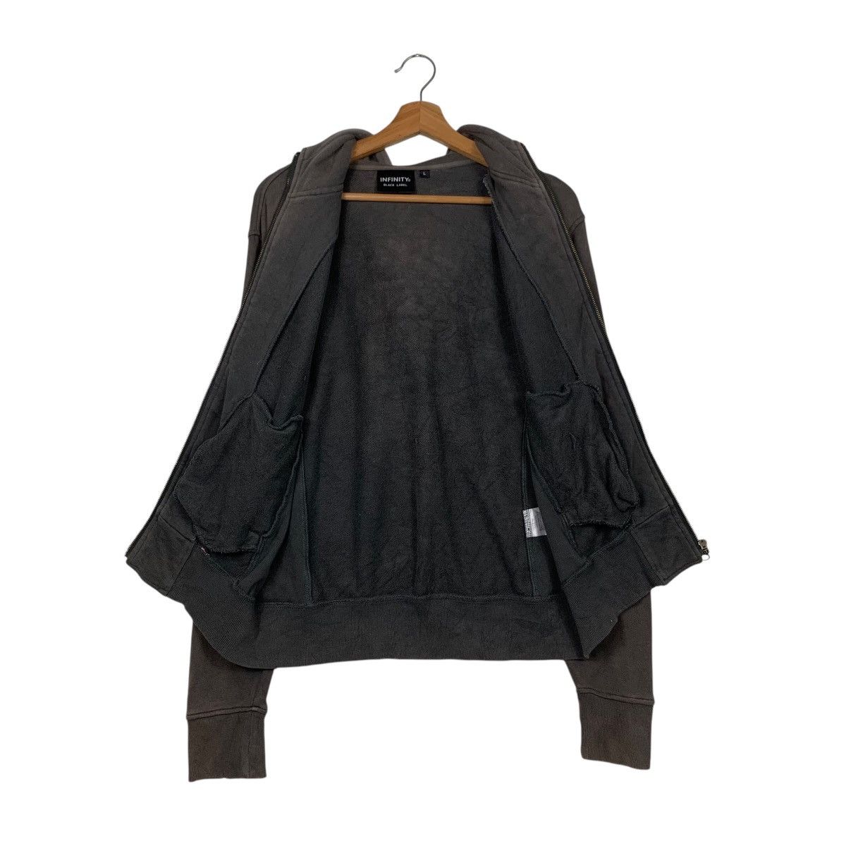 Japanese Brand INFINITY Black Label Crazy Rider Route 66 Hoodies #1715-C76 Size US L / EU 52-54 / 3 - 15 Thumbnail