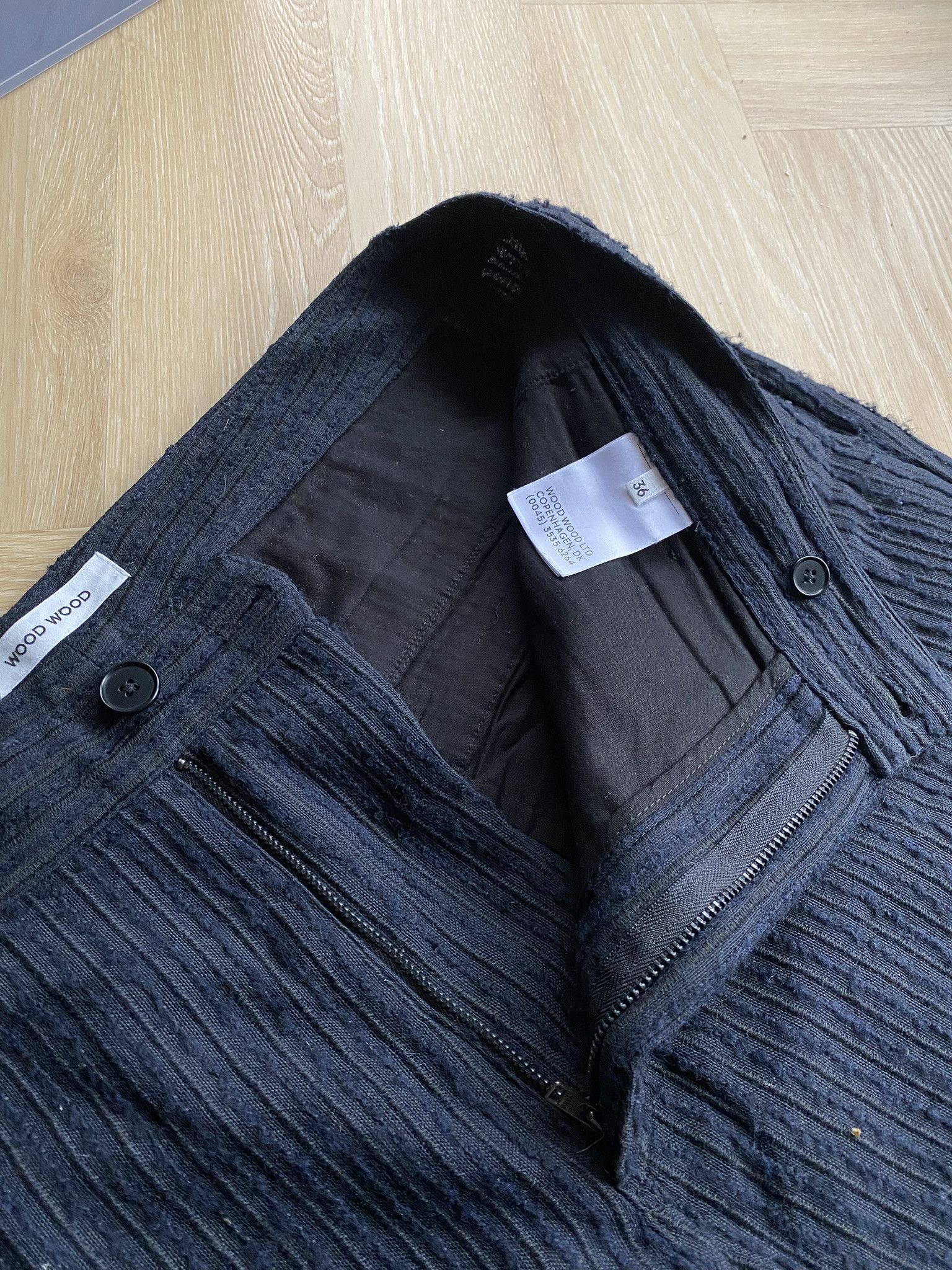 Wood Wood $320 - Stefan Boucle Stripe Trousers Size US 36 / EU 52 - 2 Thumbnail