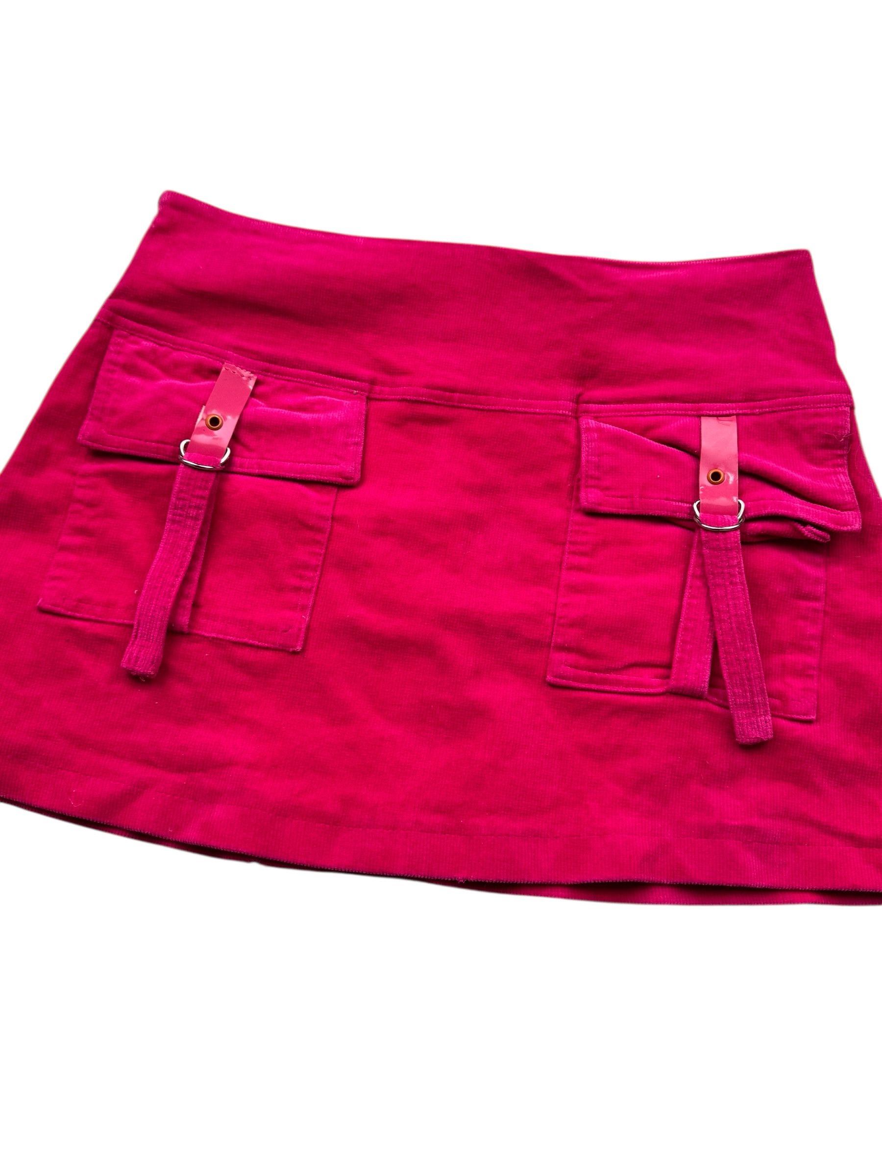Vintage Vintage Mini Skirt With Straps W261(V9) Size 26" / US 2 / IT 38 - 2 Thumbnail
