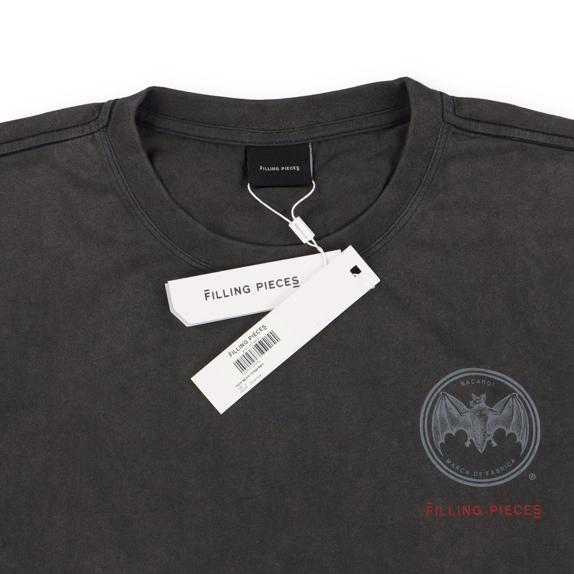 Filling Pieces x Bacardi Vintage Black Bat Logo T-Shirt Size US L / EU 52-54 / 3 - 5 Thumbnail
