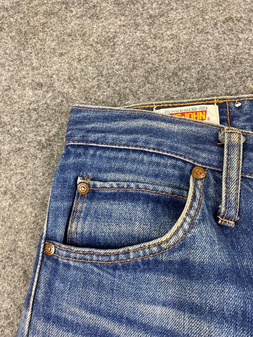 Big John vintage big john uneven faded denim Size US 31 - 10 Thumbnail