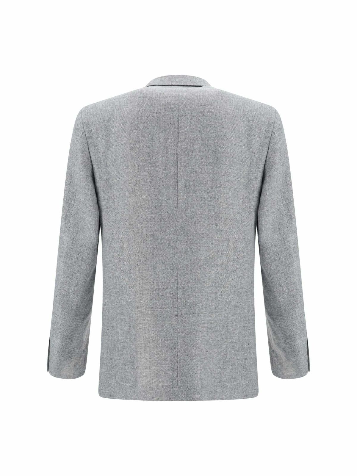 Brunello Cucinelli o1y0526 Single-breasted Blazer in Light Gray Size US S / EU 44-46 / 1 - 2 Thumbnail