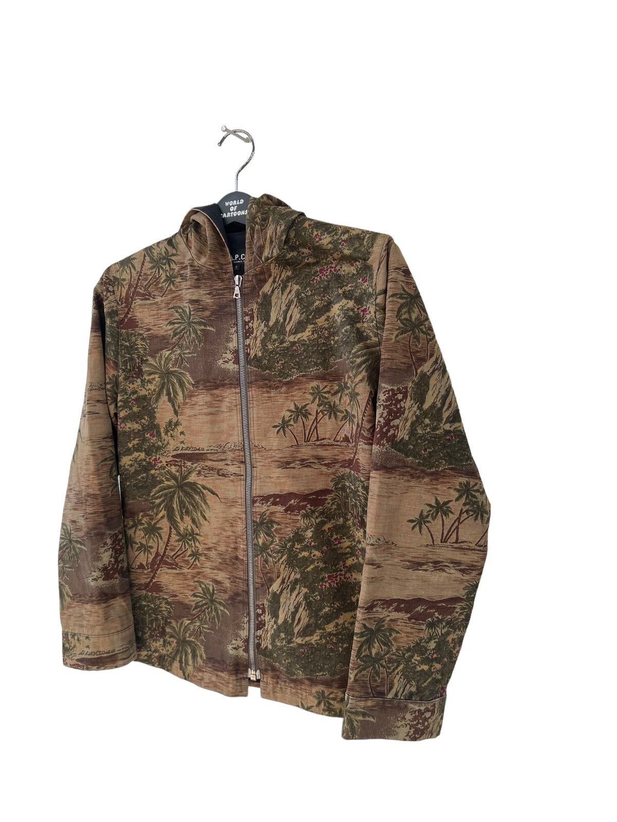 A.P.C. Archive 1999 A.P.C. France Waxed Canvas Tropical Hood Jacket Size US S / EU 44-46 / 1 - 8 Thumbnail