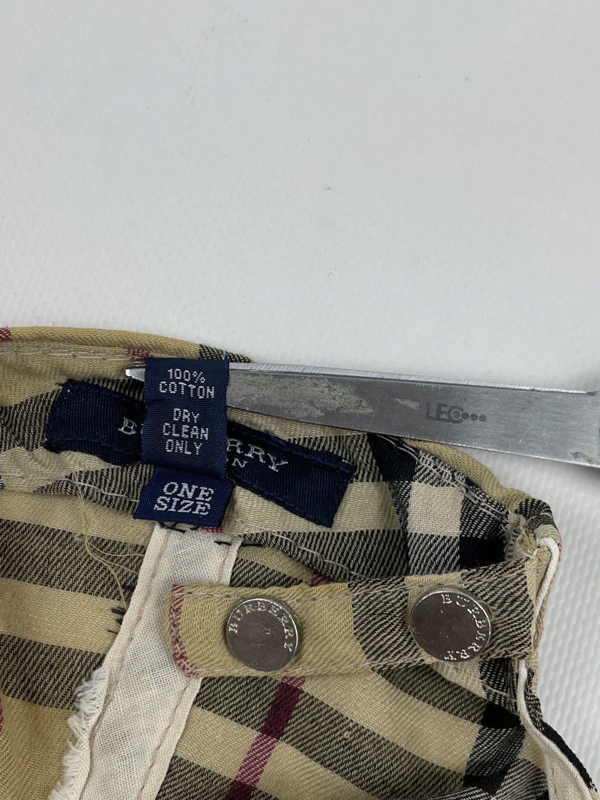 Burberry RARE Nova Check Beige LONDON Bassebal Cap Adjustable Hat M Size ONE SIZE - 12 Thumbnail