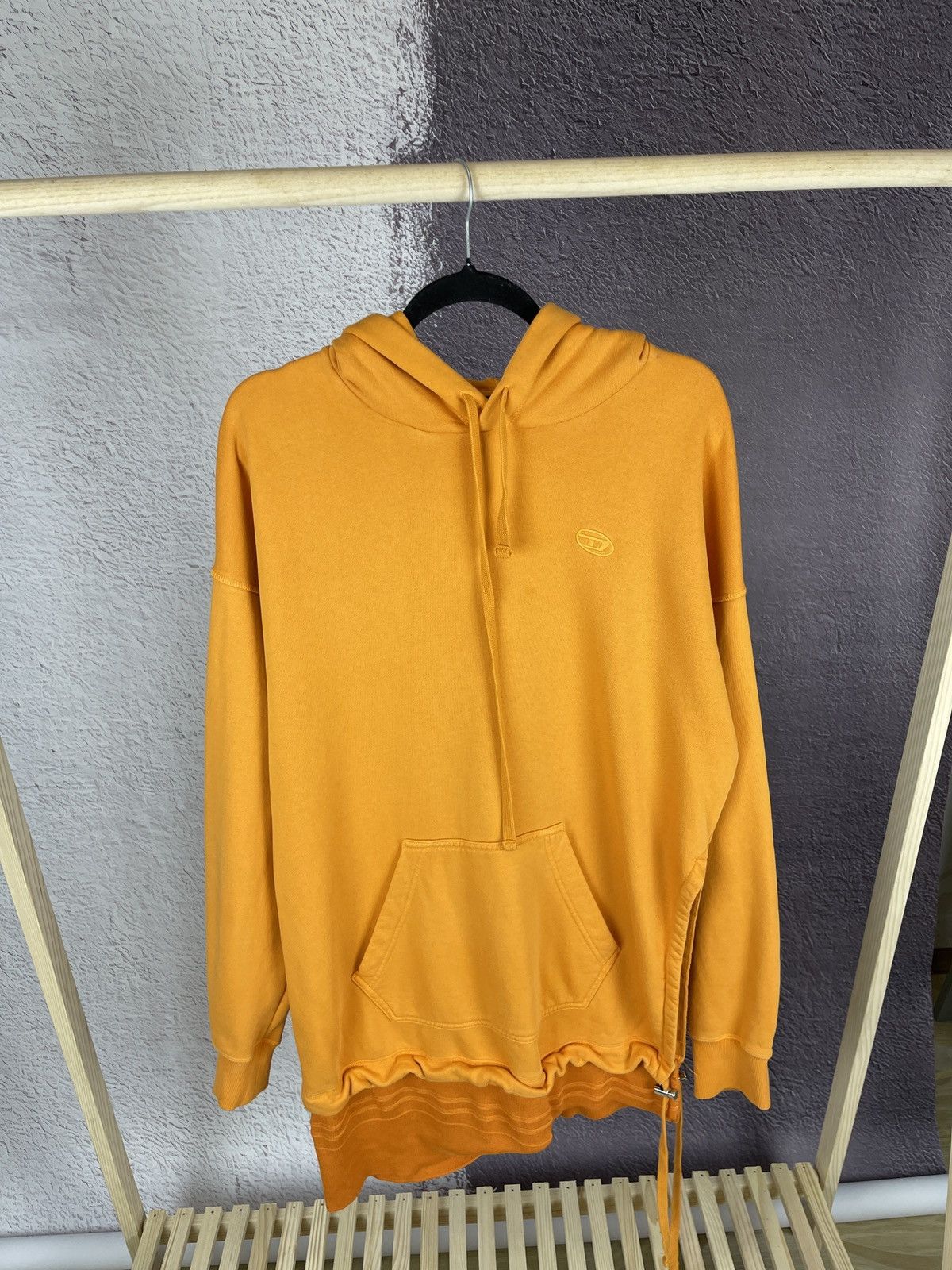 Diesel D-Rollier-Ton Asymmetric deconstruct oversized hoodie