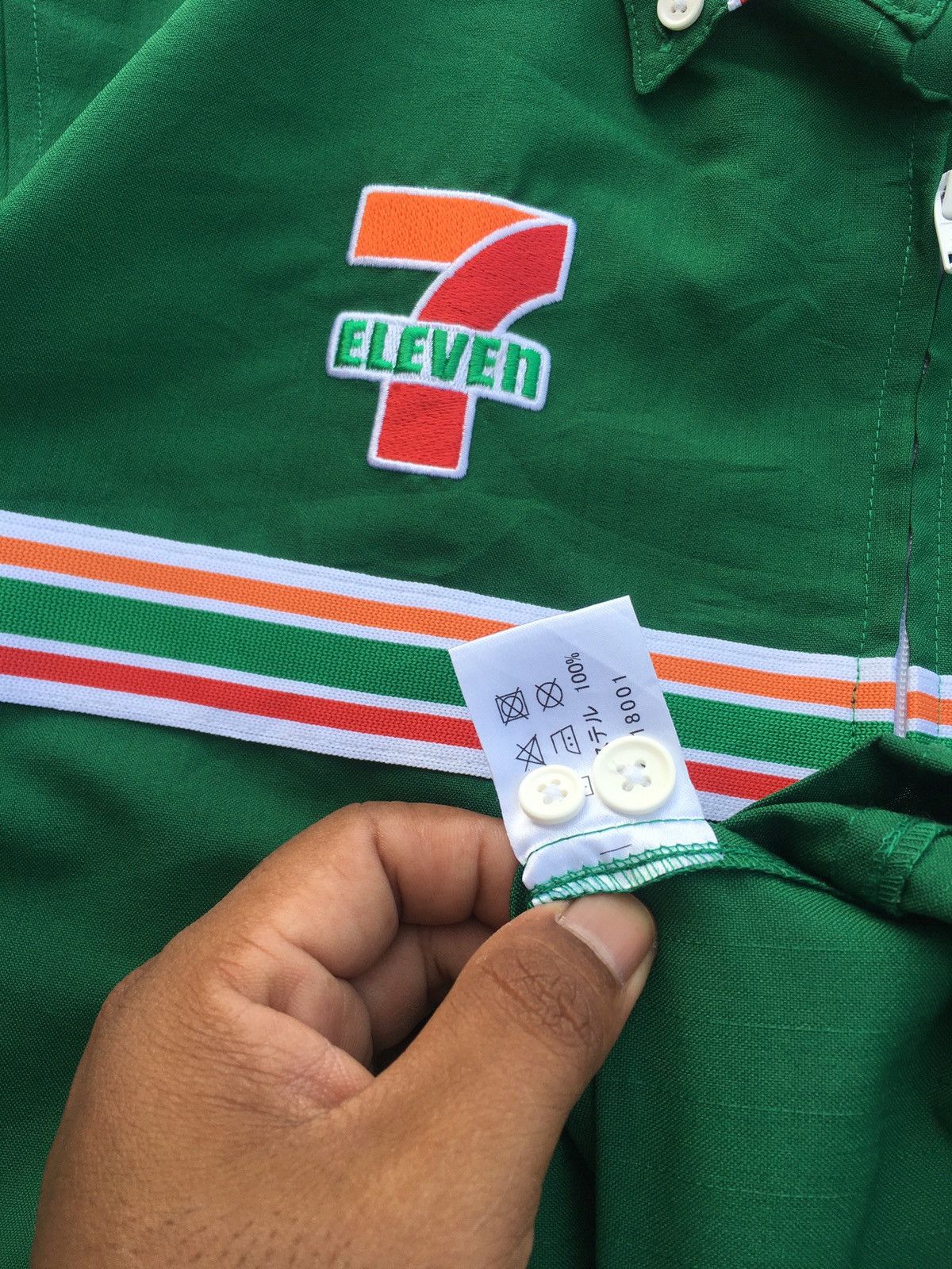 Japanese Brand Rare 7 Eleven Uniform Staff Long sleeve Shirt Size US XL / EU 56 / 4 - 8 Thumbnail