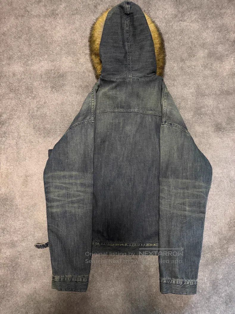 Balenciaga Balenciaga Hooded Big Collar Loose Denim Jacket Size US S / EU 44-46 / 1 - 2 Thumbnail