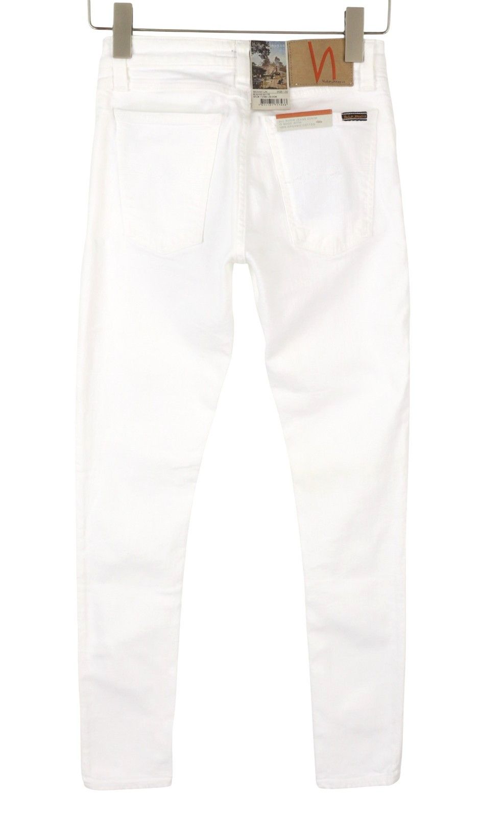 Nudie Jeans SKINNY LIN WHITE W26/L32 Denim Jeans 87259 Size 26" / US 2 / IT 38 - 2 Thumbnail