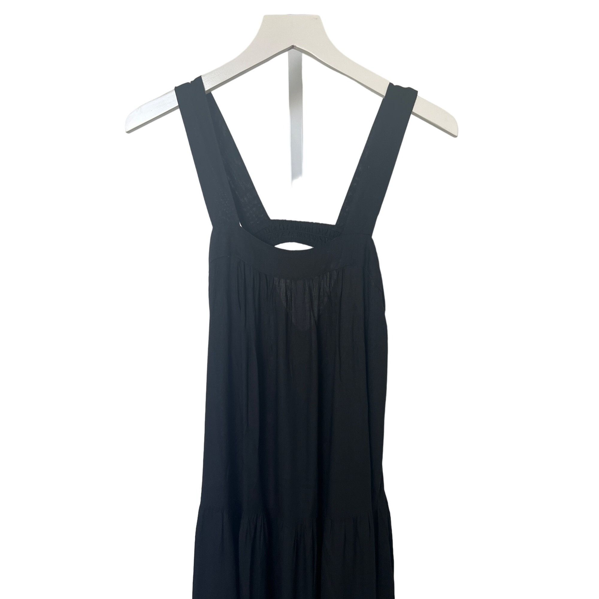 ELAN Elan Black Tiered Maxi Dress Cover-Up Size XS / US 0-2 / IT 36-38 - 5 Thumbnail