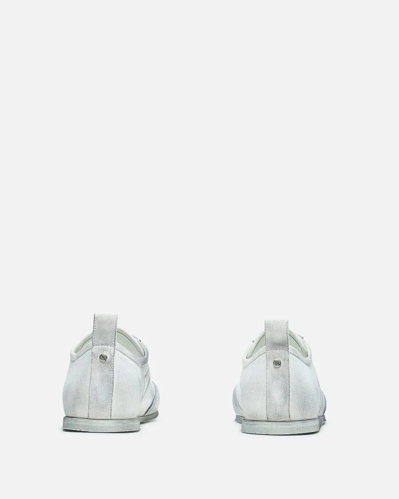 Ann Demeulemeester o1s1v1r1oon0825 Soft Low Top Boxing Sneaker in Light Grey Size US 8 / EU 41 - 4 Thumbnail