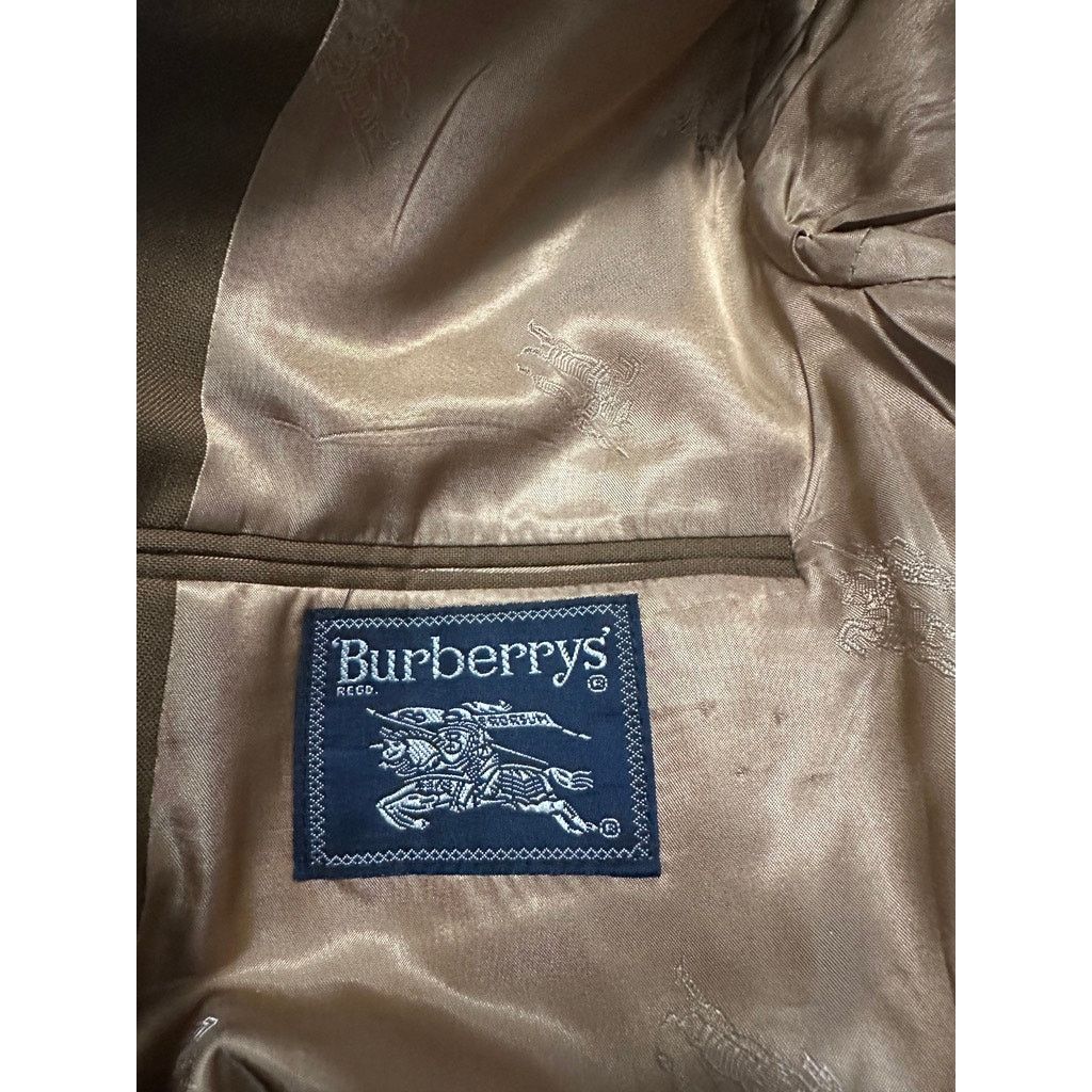 Burberry Vintage Burberry dark tan gold two button blazer size 40R Size 40R - 7 Thumbnail