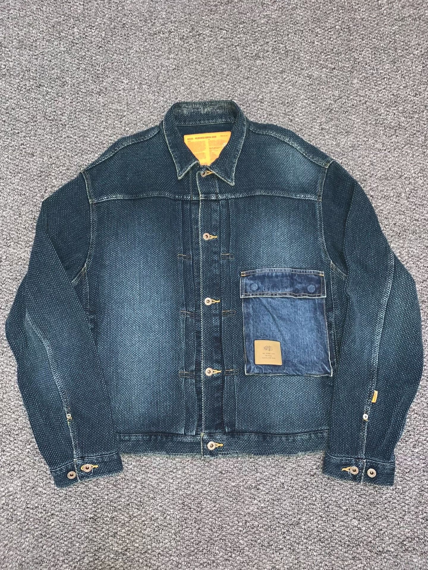 Madness MADNESS Sashiko Denim Jacket Size US M / EU 48-50 / 2 - 1 Thumbnail