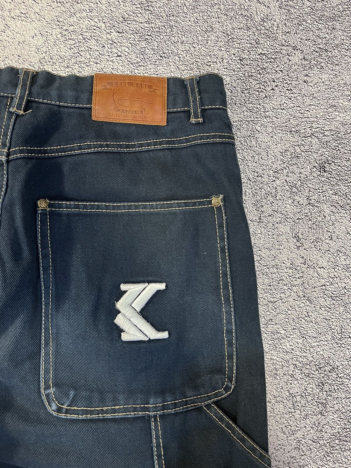 Karl Kani Karl Kani Mens Jeans Denim Cargo Big Logo Blue Vintage SizeS Size US 30 / EU 46 - 14 Thumbnail