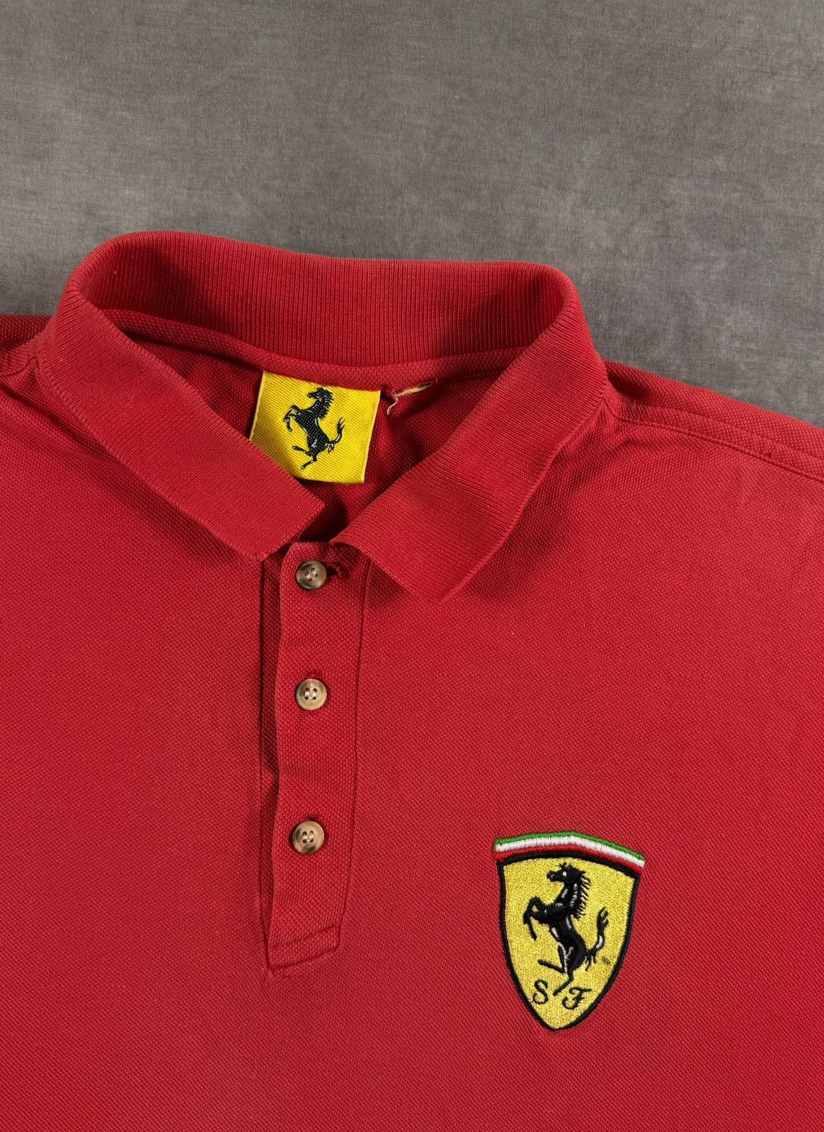 Italic Ferrari mens polo 90s vintage Nice Man Sportswear ferrari Size US XL / EU 56 / 4 - 5 Thumbnail