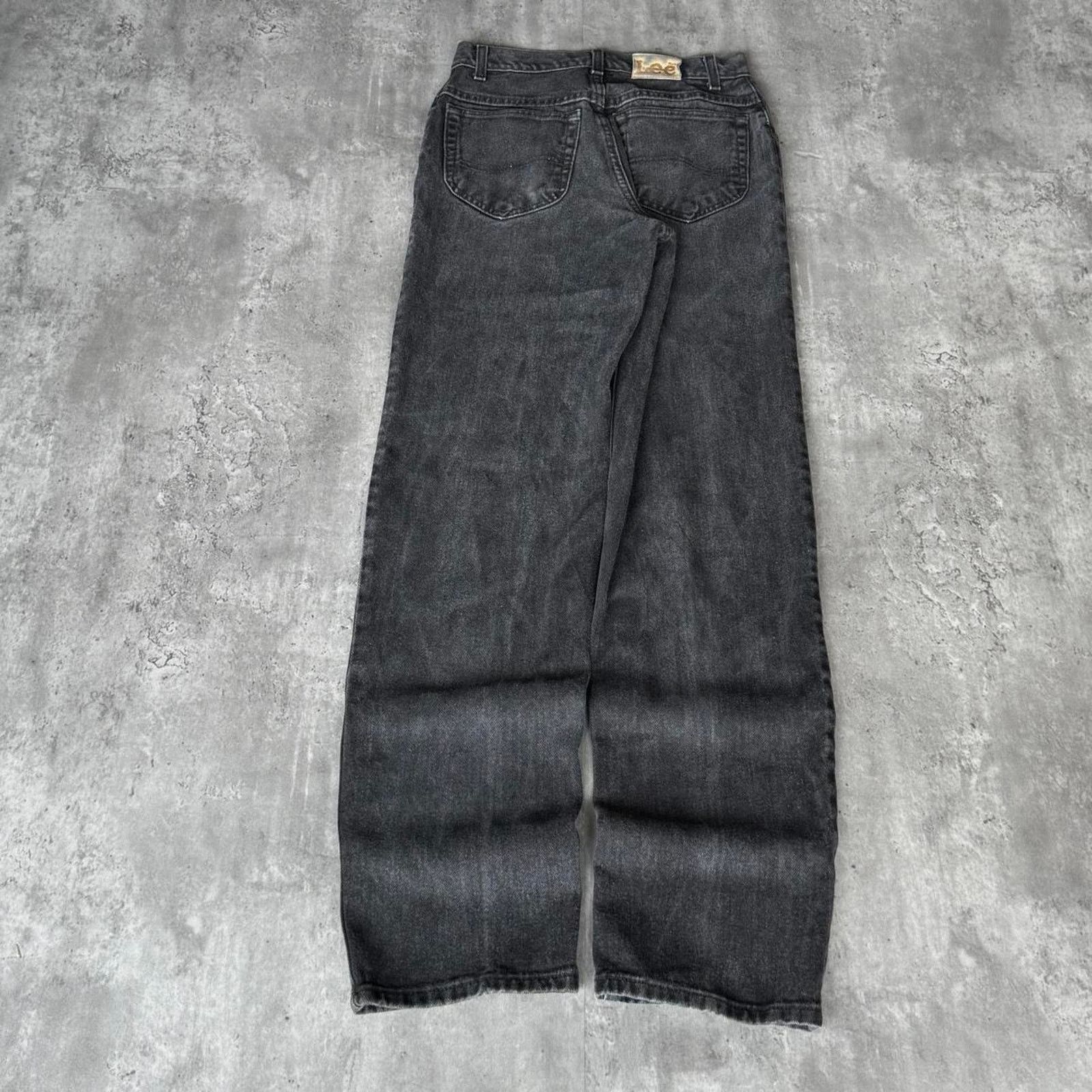 Lee × Levi's Vintage Clothing × Vintage Vintage 90s Faded Black Grunge Opium Carti Denim Jeans Size US 28 / EU 44 - 2 Thumbnail