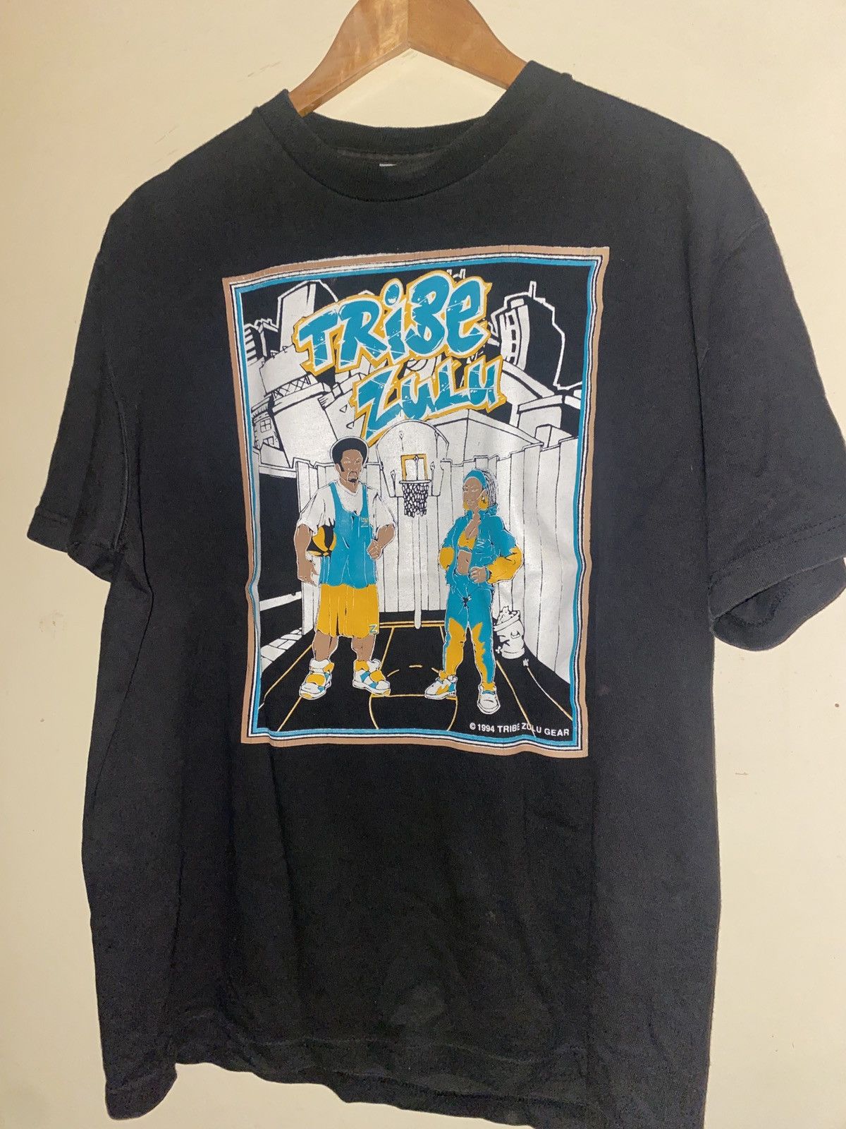 Rap Tees vintage Tribe Zulu Gear t-shirt, a hip-hop streetwear brand Size US L / EU 52-54 / 3 - 2 Thumbnail
