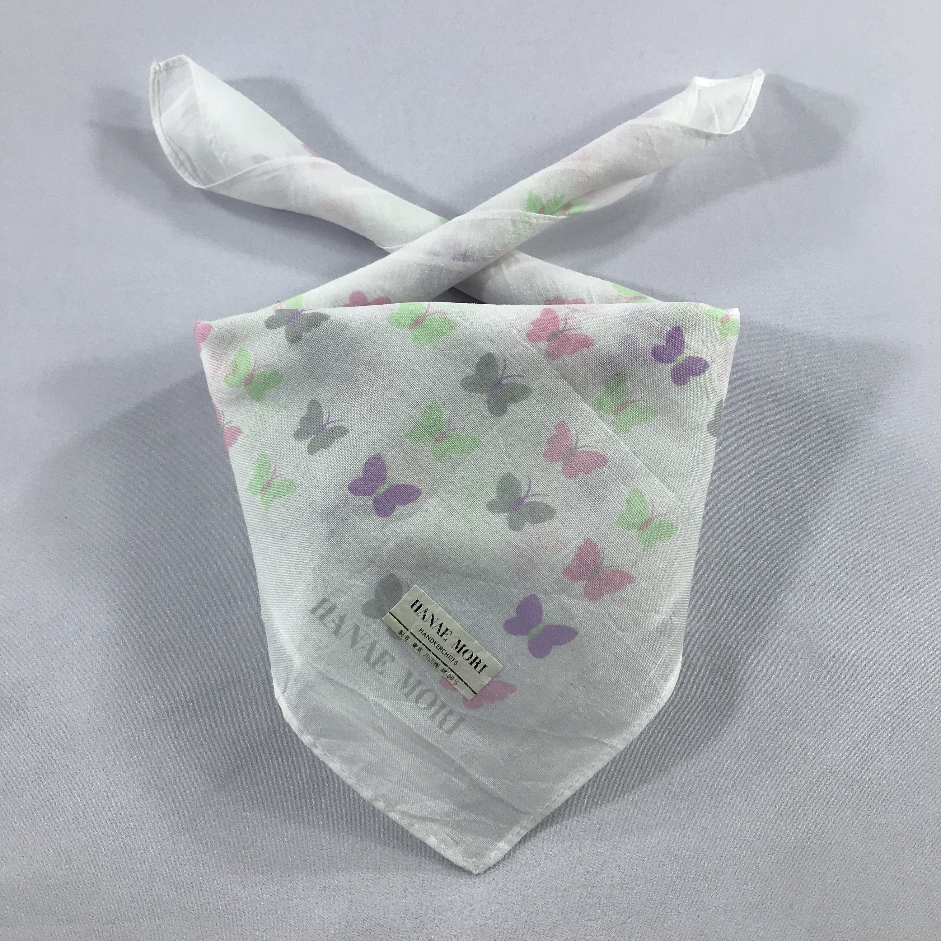 Hanae Mori × Vintage Hanae Mori Bandana / Handkerchief / Neckerchief - S2443 Size ONE SIZE - 3 Thumbnail