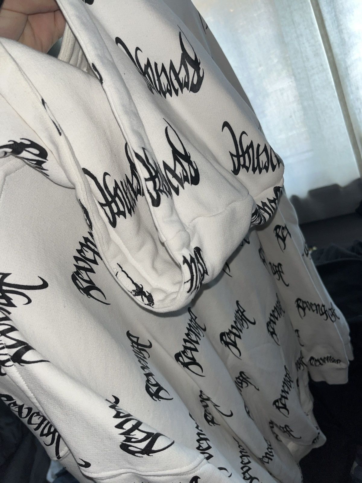 Revenge Revenge all over white hoodie XXL Size US XXL / EU 58 / 5 - 2 Thumbnail