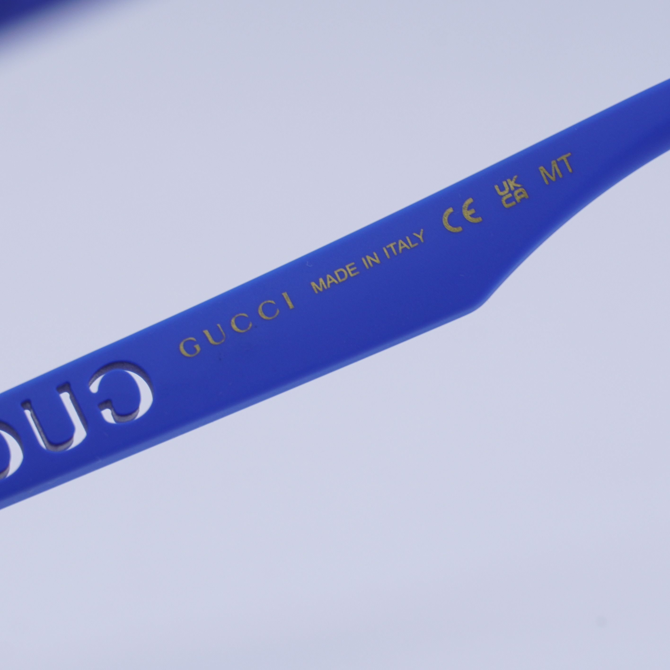 Gucci 🕶️ New Gucci GG1570S 004 Sunglasses - Matte Blue Frame Size ONE SIZE - 8 Thumbnail