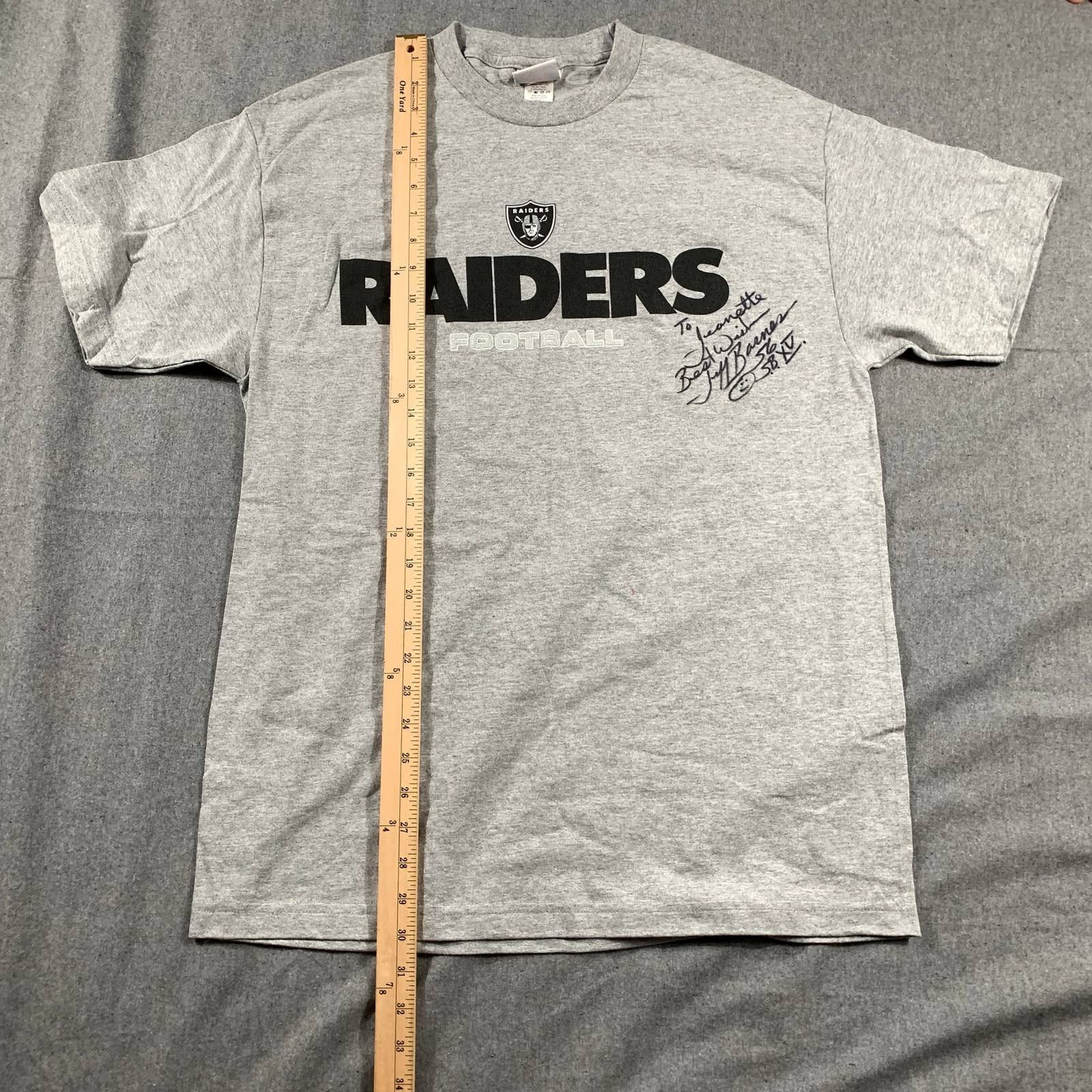 NFL NFL Raiders Shirt Adult Large Gray Shirt Mens Size US L / EU 52-54 / 3 - 7 Thumbnail
