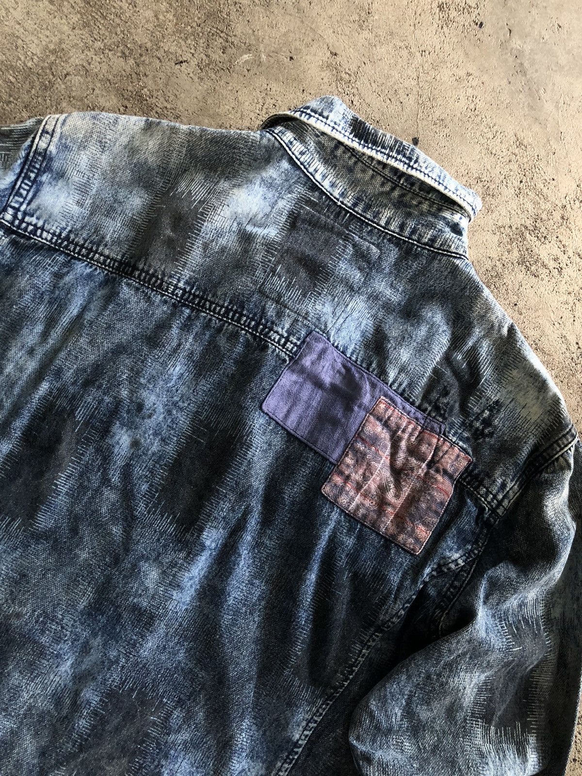 If Six Was Nine × Japanese Brand × Le Grande Bleu (L.G.B.) JAPANESE BUCKAROO BUTTONSHIRT PATCHWORK KAPITALSTYLE Size US L / EU 52-54 / 3 - 12 Thumbnail