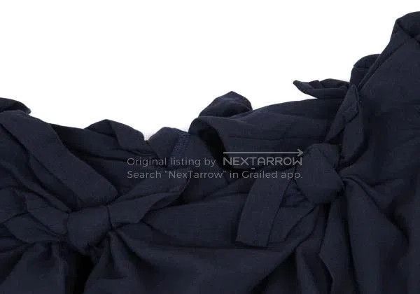 Comme des Garcons COMME des GARCONS Navy Knot Crop Top. Size US M / EU 48-50 / 2 - 6 Thumbnail
