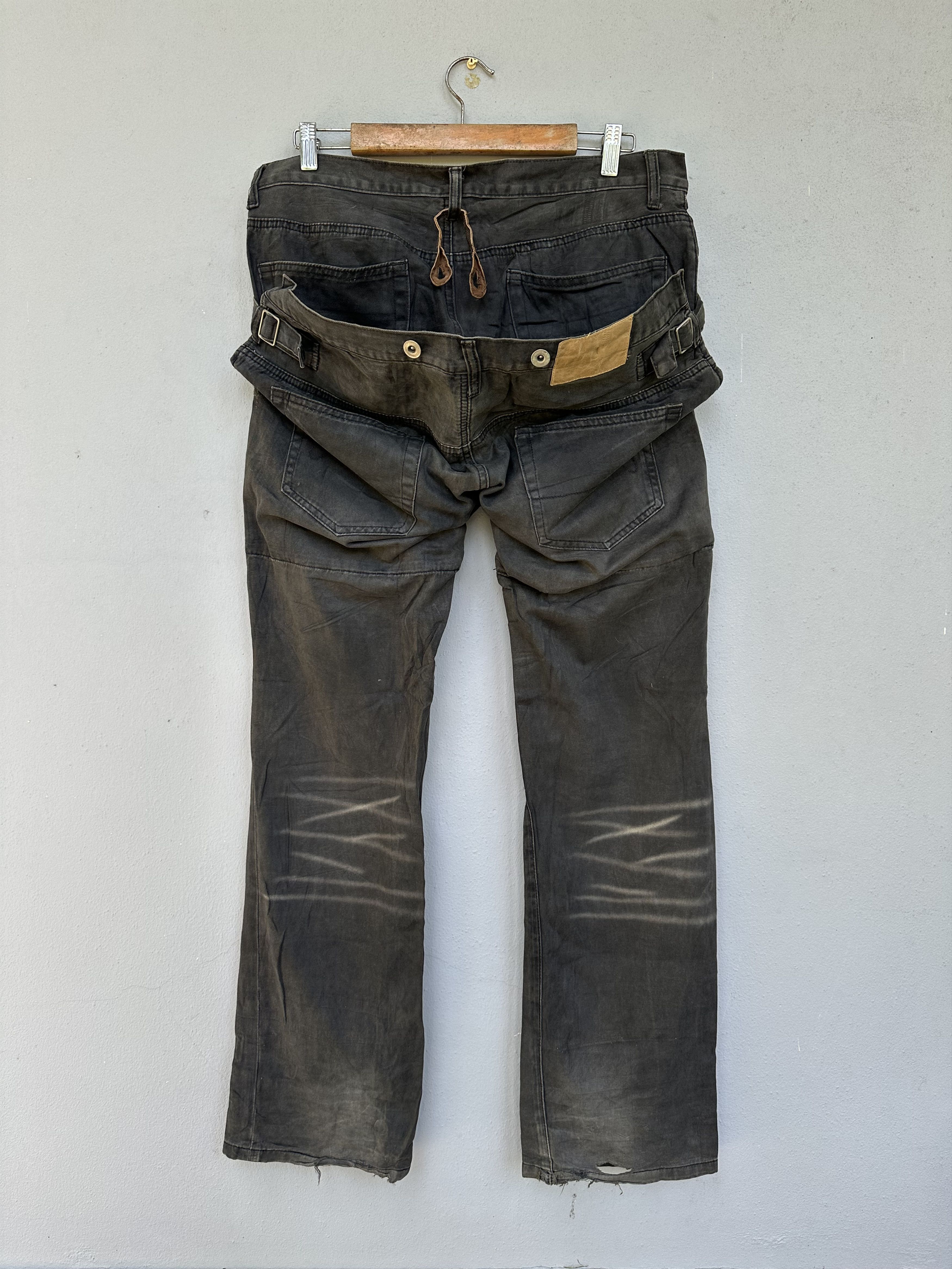 Japanese Brand Rare Savignac De Denim Double Waist Seditionaries Distressed Size US 32 / EU 48 - 5 Thumbnail