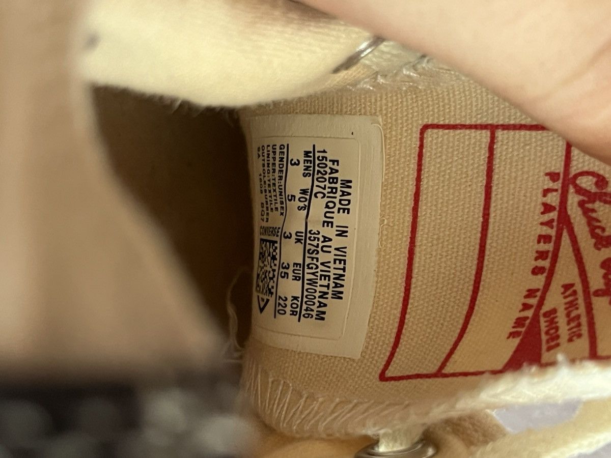 Comme des Garcons Comme Des Garçons x Chuck Taylor Converse All Star Low Top Size US 5 / IT 35 - 12 Thumbnail