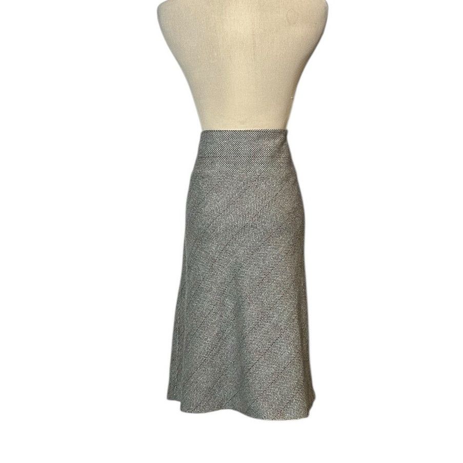 Benetton BENETTON gray red plaid knee length skirt size 44 US Medium Size 32" / US 10 / IT 46 - 2 Thumbnail