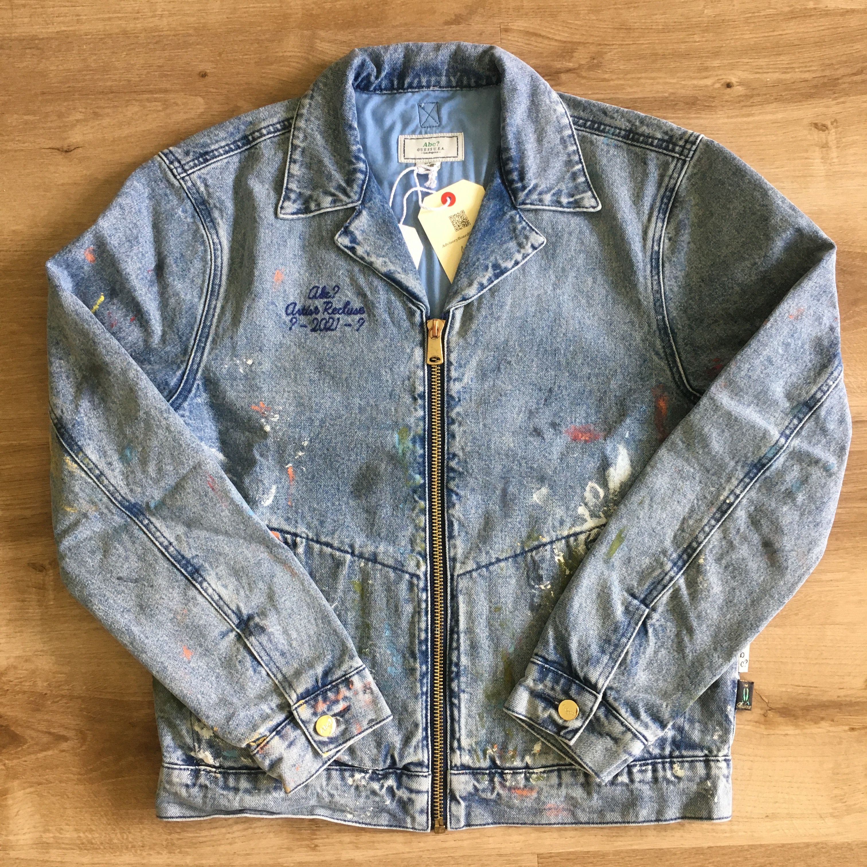 Advisory Board Crystals × Guess Abc. x Guess "Abc?" Painter's Denim Jacket Size US S / EU 44-46 / 1 - 3 Thumbnail