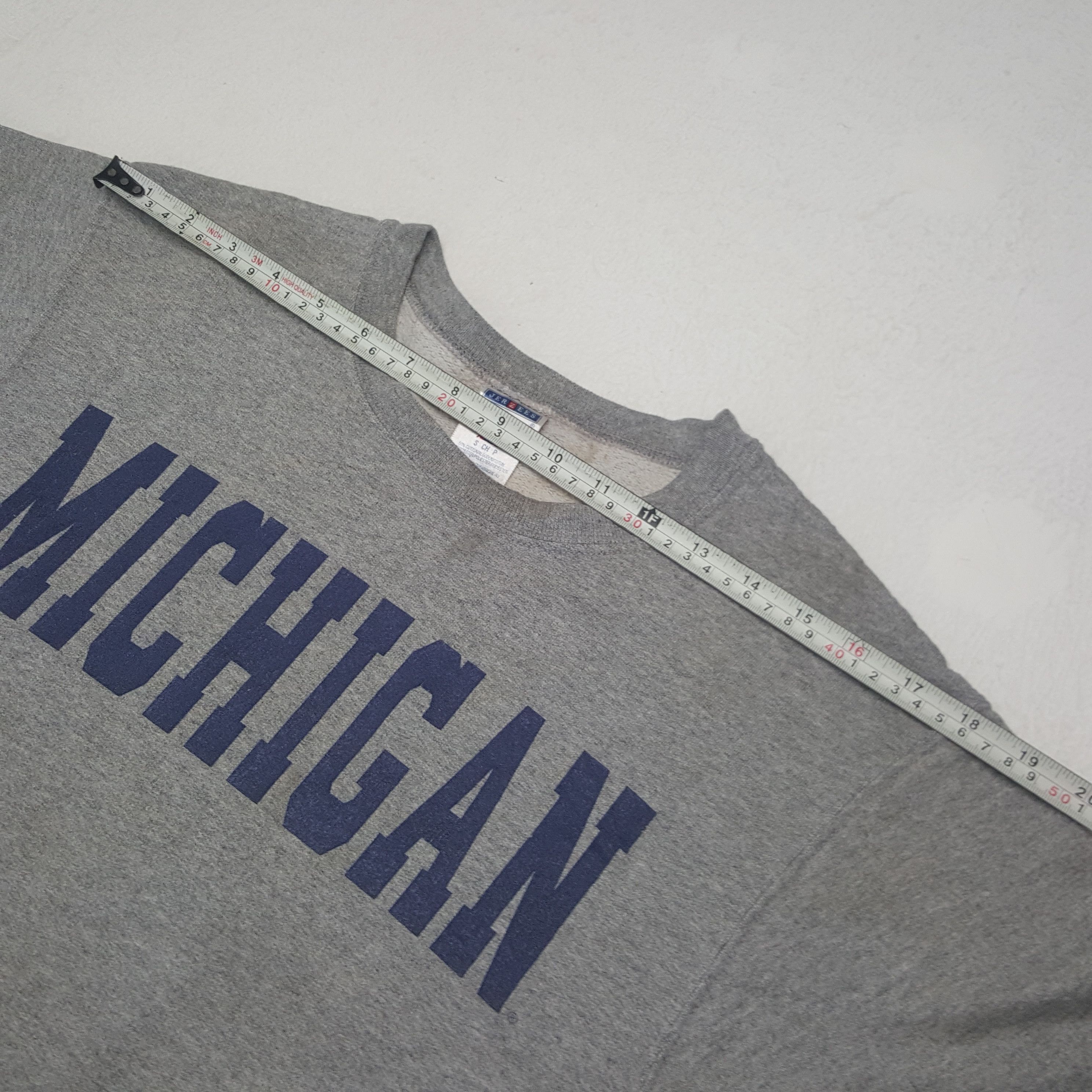 Jerzees × Vintage Vintage Michigan Spell Out Sweatshirt Size US S / EU 44-46 / 1 - 6 Thumbnail