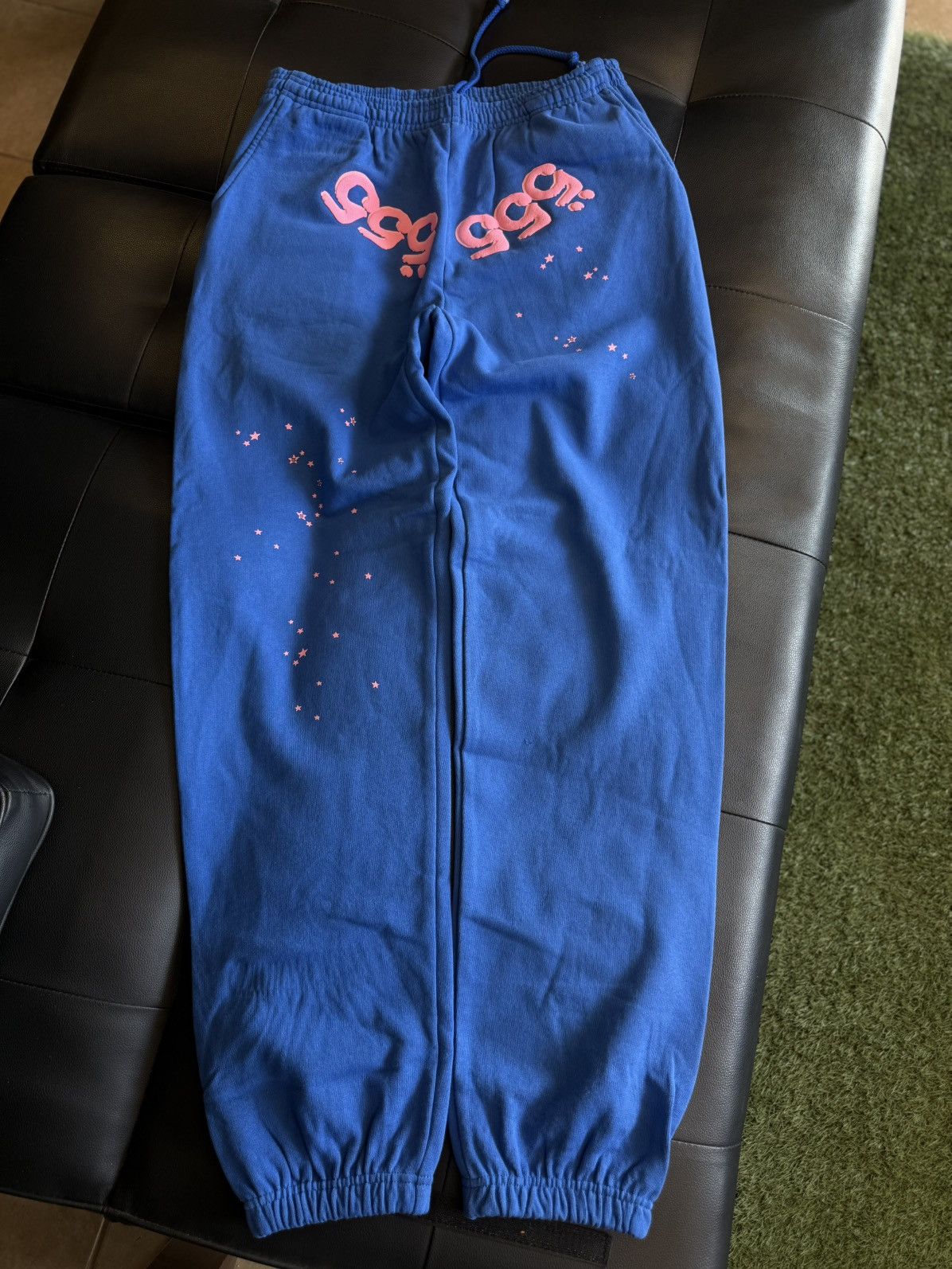 Sp5der Sp5der Worldwide Pink Blue Sweatpants Size L (NEW) Size US 33 - 1 Thumbnail