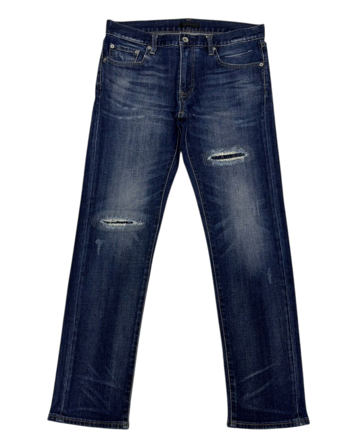 Vintage Distressed Jeans Uniqlo Undercover Style Design Jean