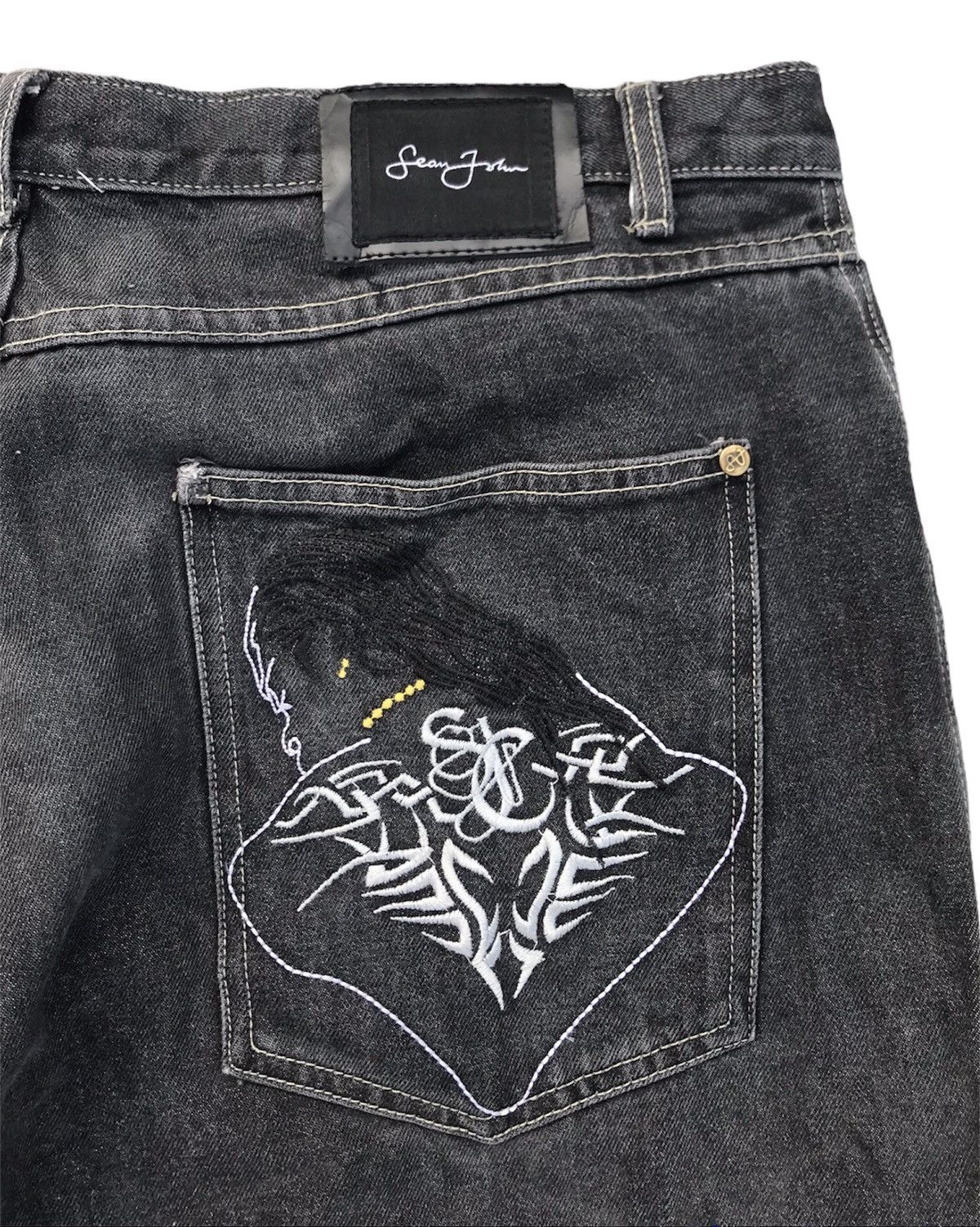 JNCO × Sean John Vintage Sean John Baggy Denim Pants Size US 38 / EU 54 - 8 Thumbnail