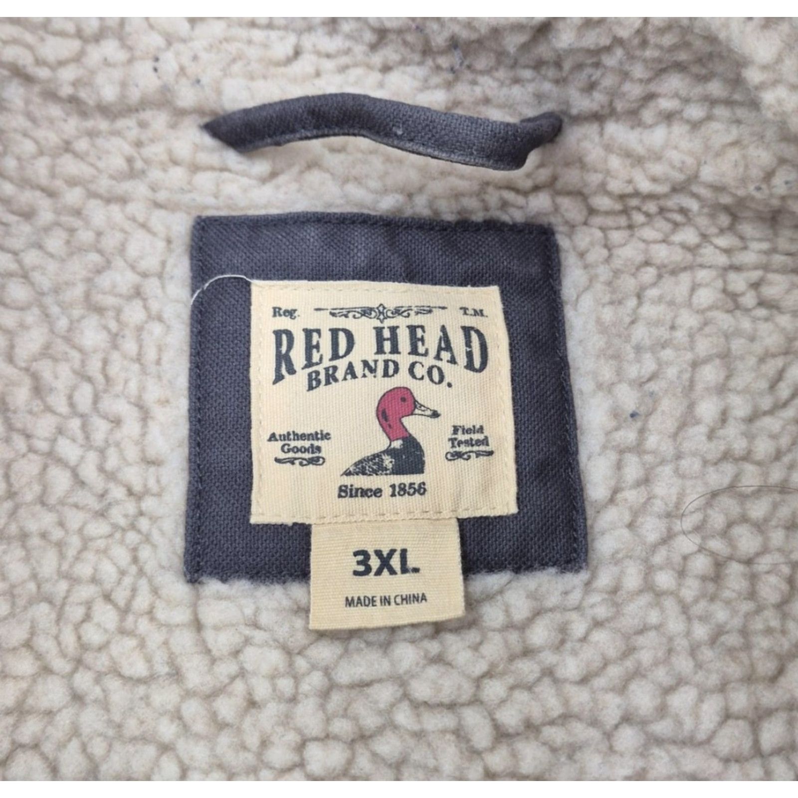 Vintage RedHead Vest Mens 3XL Gray Sherpa Lined Canvas Full Zip Outdoor Workwear Pockets Size US XXL / EU 58 / 5 - 6 Thumbnail
