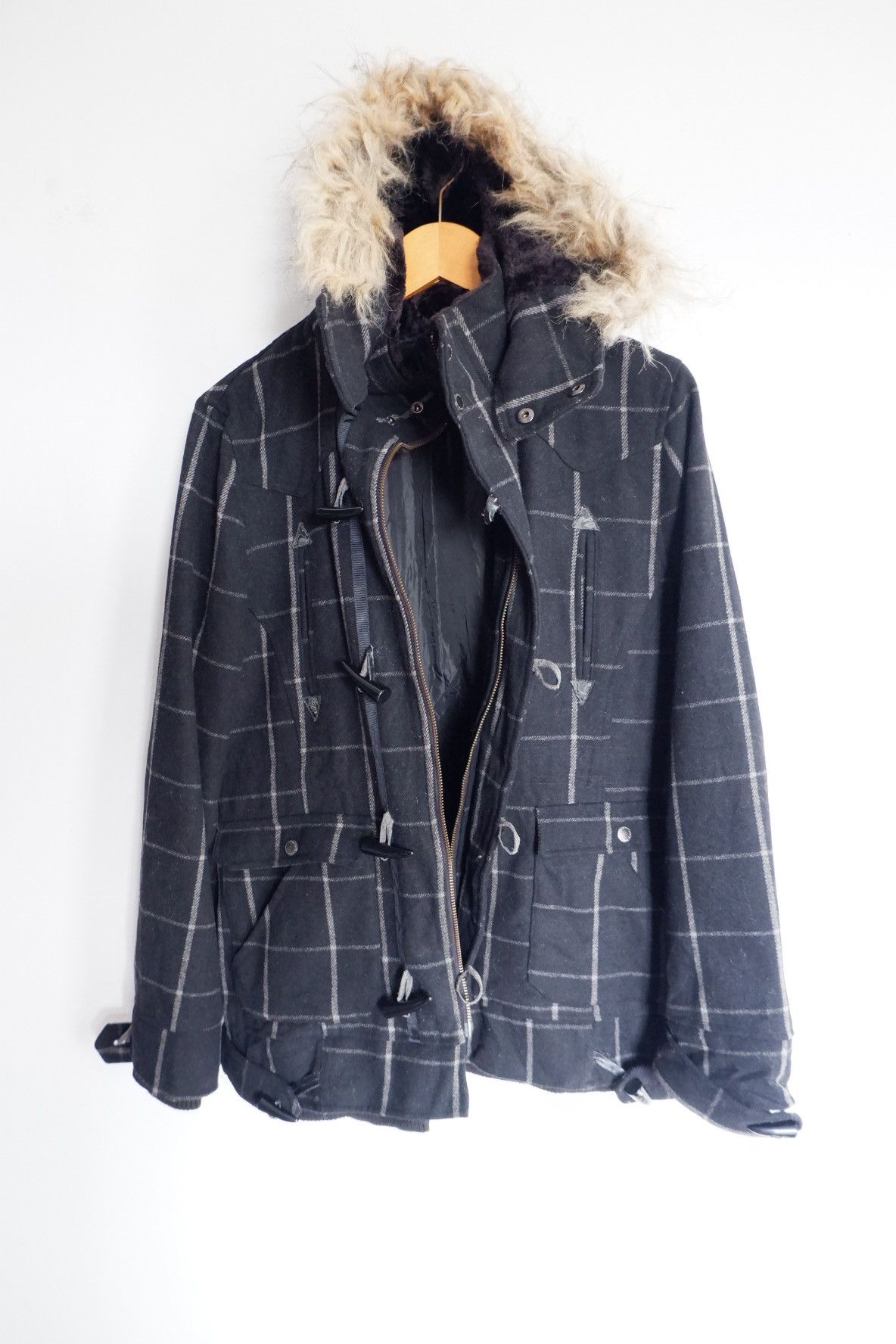 🔥Archive Semantic Design Fur Wool Duffle Jacket archive