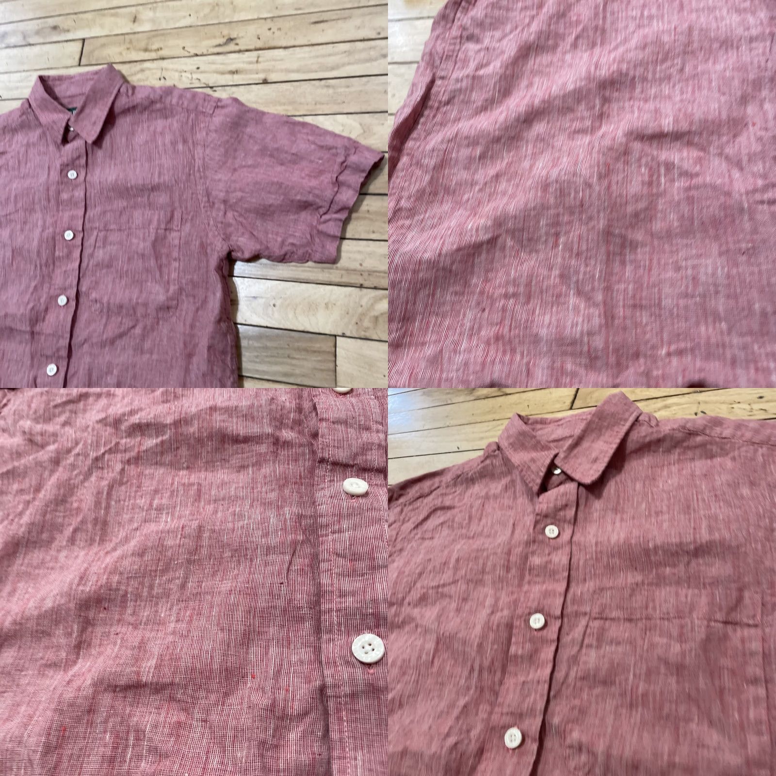 Orvis Orvis 100% Linen Shirt Men M Light Salmon Red Casual Beachy Preppy Button Down Size US M / EU 48-50 / 2 - 10 Thumbnail