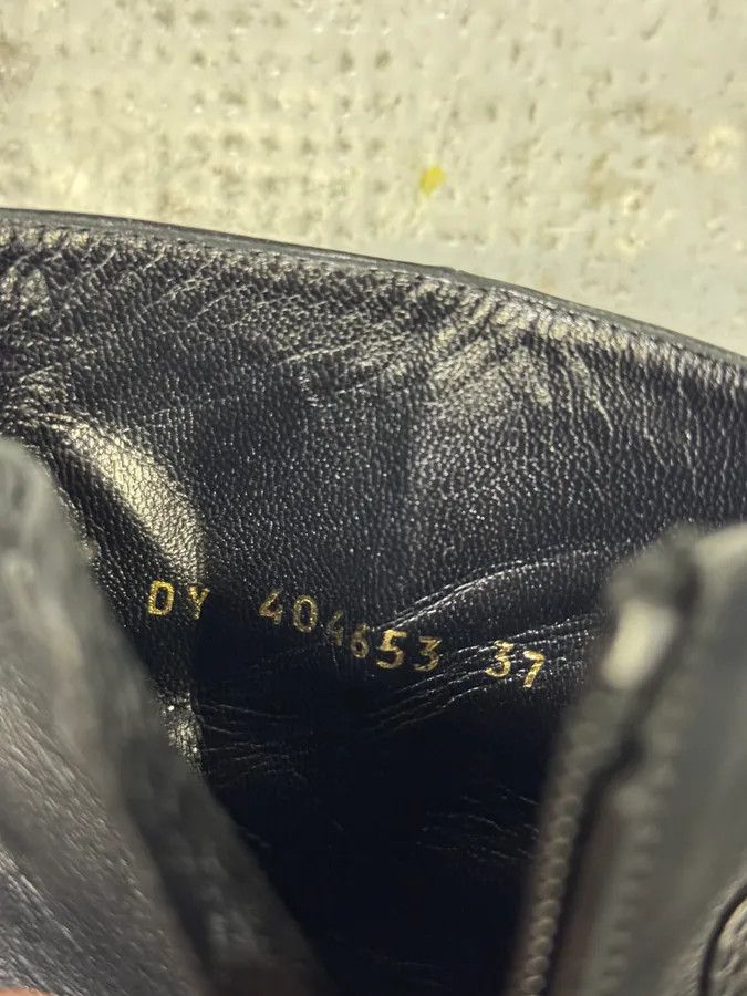 Saint Laurent Paris Saint Laurent Cowboy Ankle Leather Black Boots Size US 6 / IT 36 - 8 Thumbnail