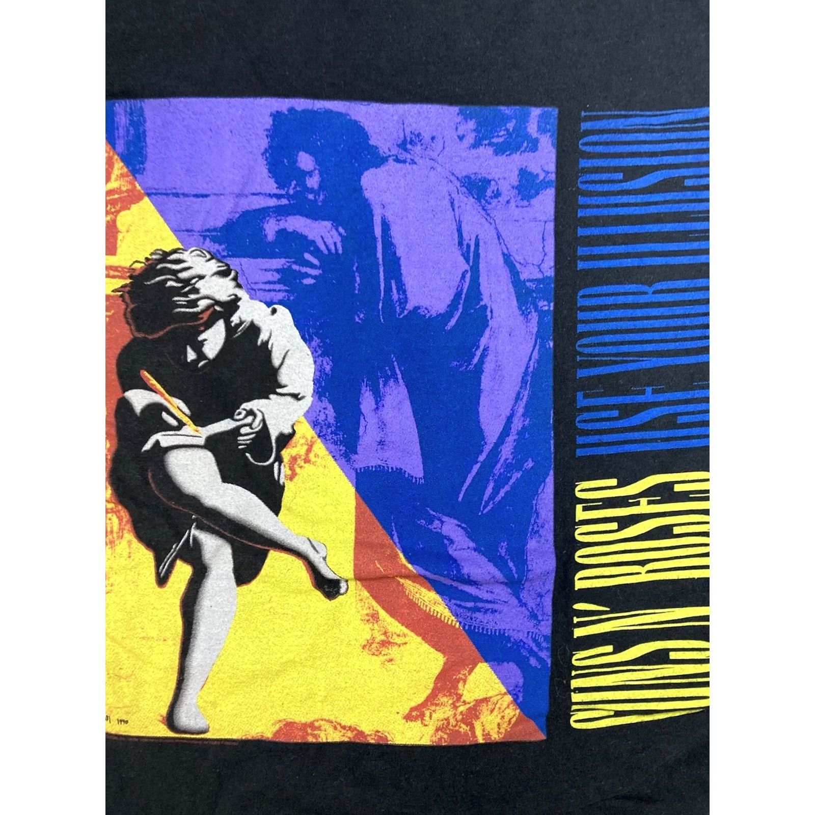 Vintage Guns N' Roses Use Your Illusion Graphic T-shirt Women Small Black Music Shirt Size S / US 4 / IT 40 - 2 Thumbnail