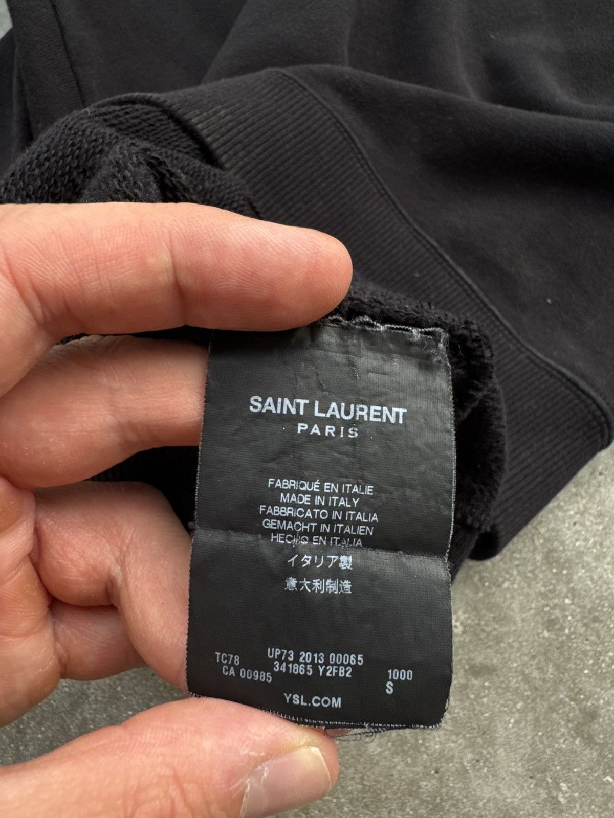 Saint Laurent Paris Saint Laurent Paris Yves SLP Hedi Slimane Zip neck crewneck Size S / US 4 / IT 40 - 5 Thumbnail