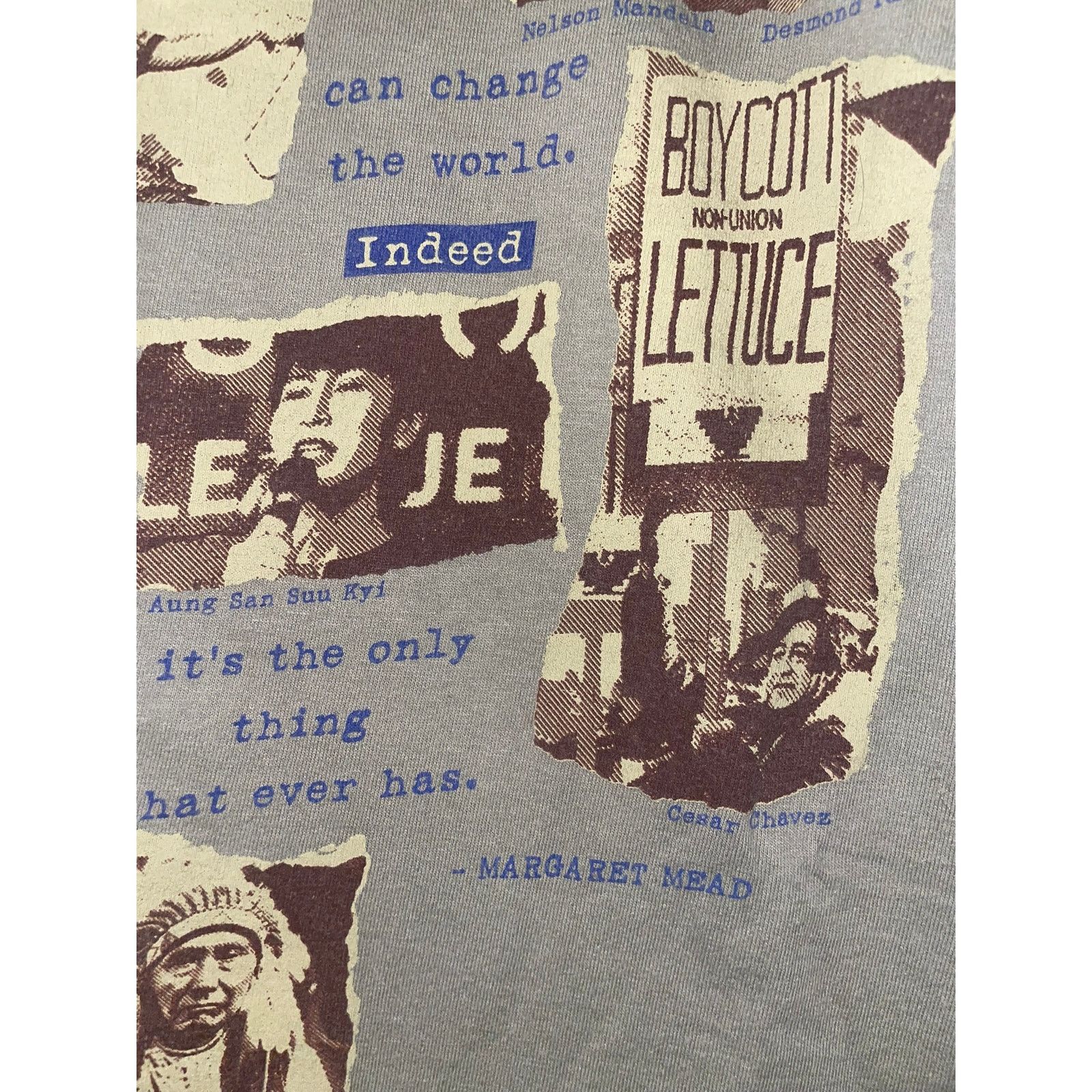 Vintage Vintage Never Doubt Margaret Mead Change The World XL Tee Size US XL / EU 56 / 4 - 11 Thumbnail
