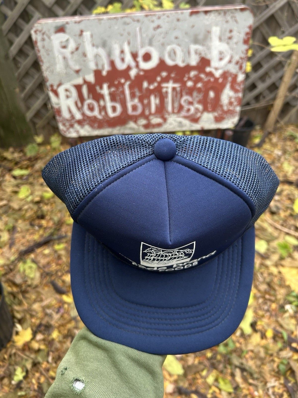 Vintage Vtg trucker hat armada brand pet food grain ship boat snapba Size ONE SIZE - 3 Thumbnail