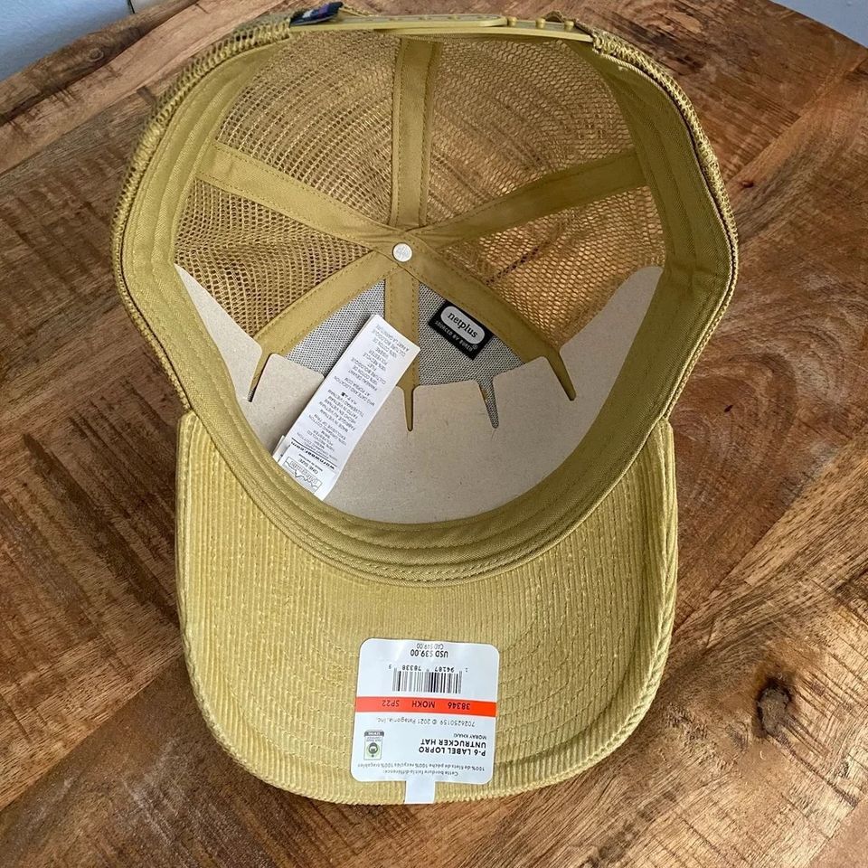 Patagonia Patagonia P-6 Label Hat Corduroy Moray Khaki Unisex NEW Size ONE SIZE - 5 Thumbnail