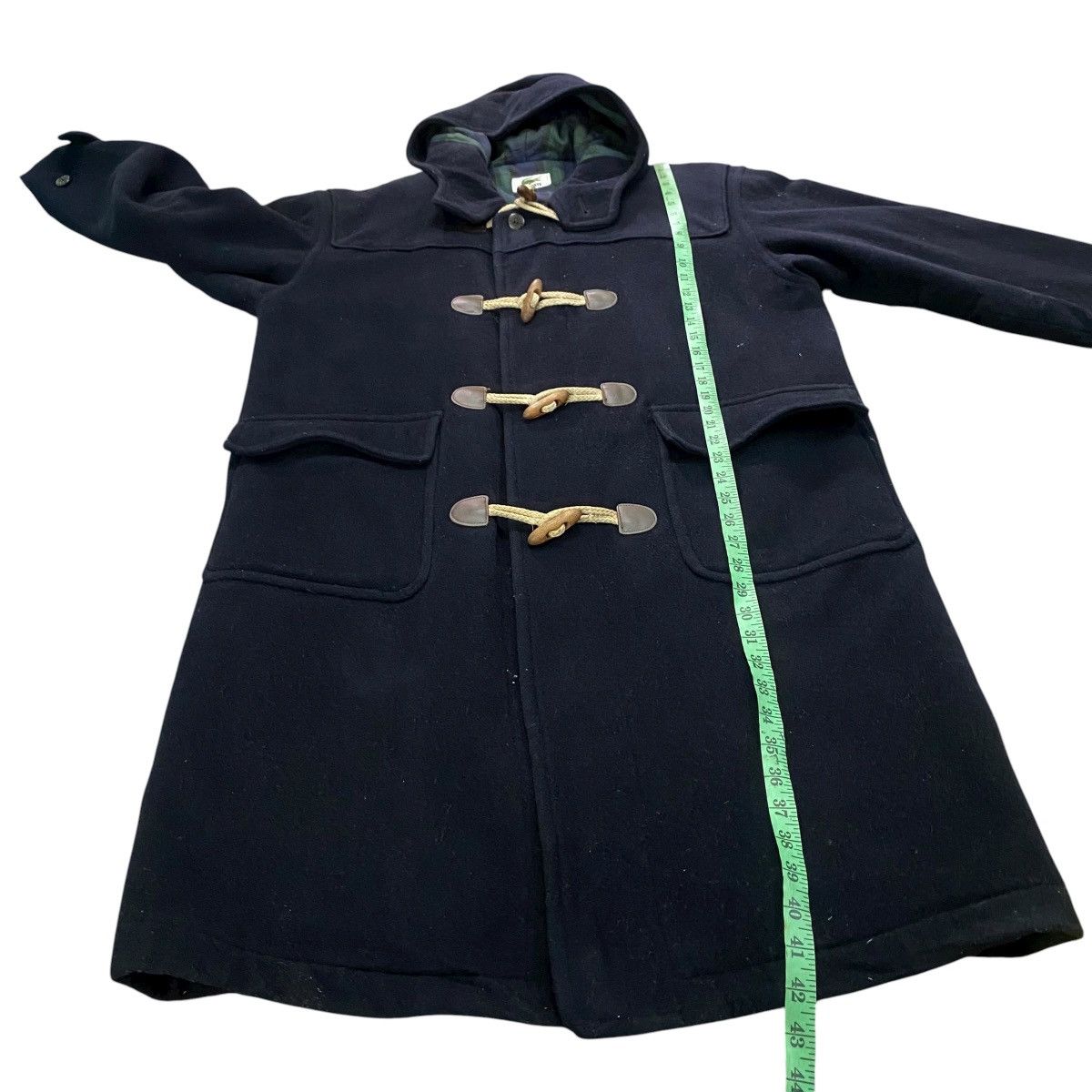 Lacoste Lacoste Wool Duffle Coat Size 3 (Fit L) Black Colour Size US L / EU 52-54 / 3 - 16 Thumbnail