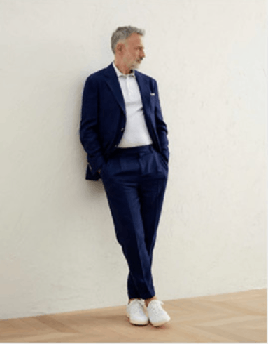 image of Brunello Cucinelli O1W1Db10424 Pants In Dark Blue, Men's (Size 34)