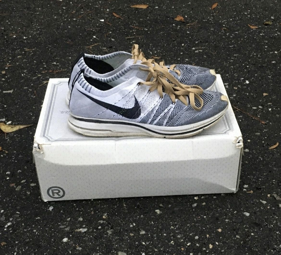 image of Nike Yeknit Flyknit Trainers Shoes in White, Men's (Size 11.5)