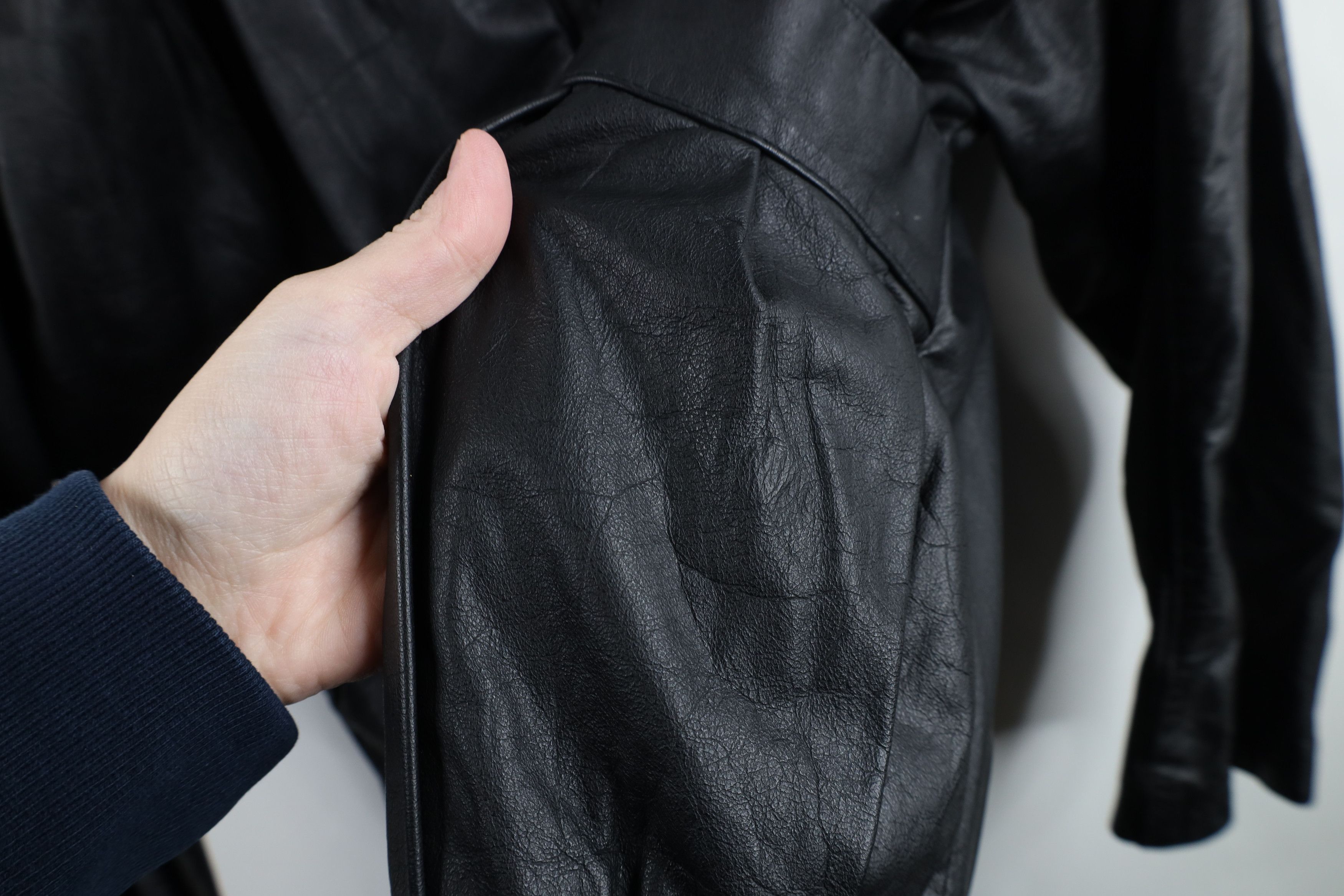 Vintage Vintage 90s Streetwear Pelle Leather Full Zip Jacket Size XXL / US 16-18 / IT 52-54 - 7 Thumbnail