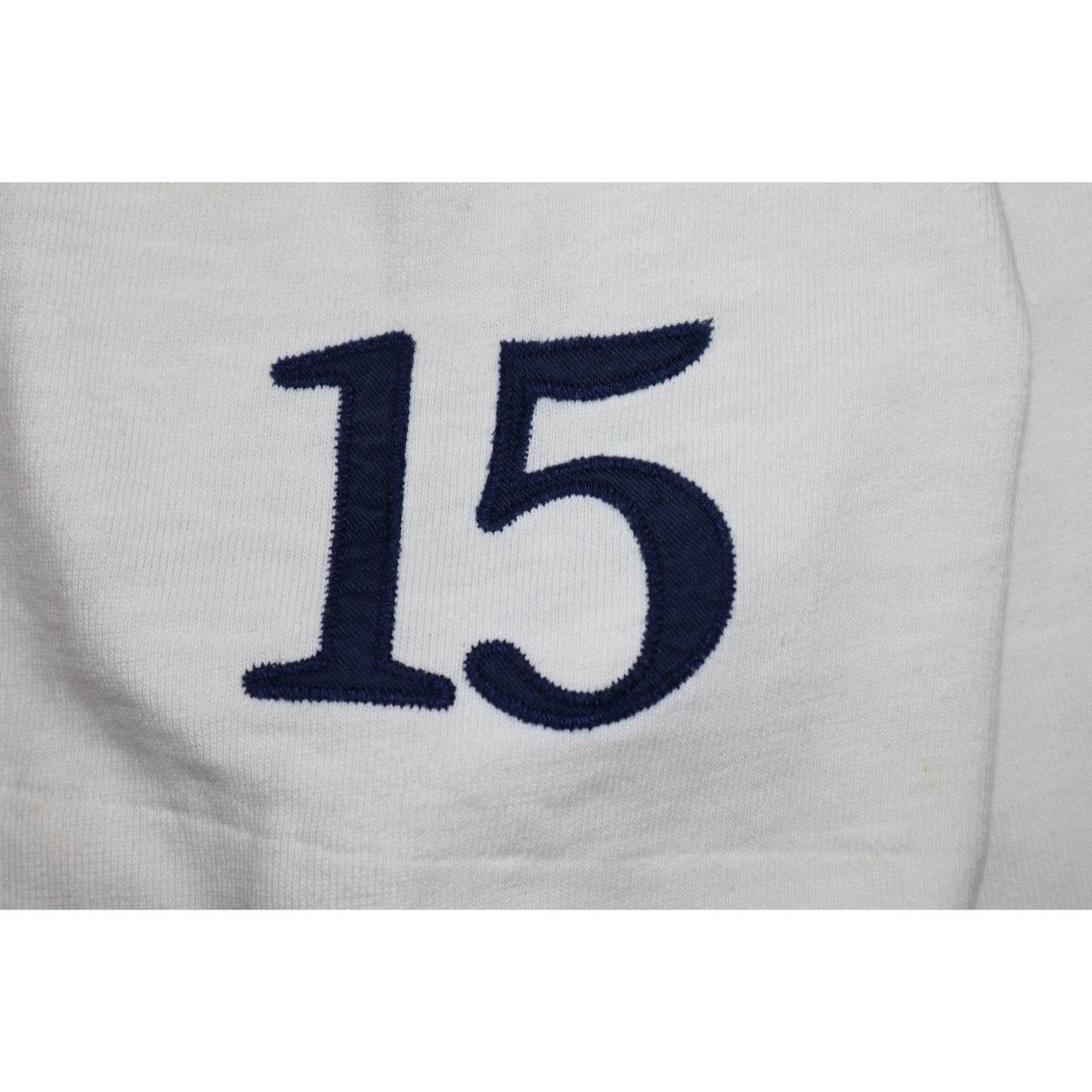 Polo Ralph Lauren Vintage Polo RL Men's L White Football Club Polo 90s Cotton Size US L / EU 52-54 / 3 - 6 Thumbnail
