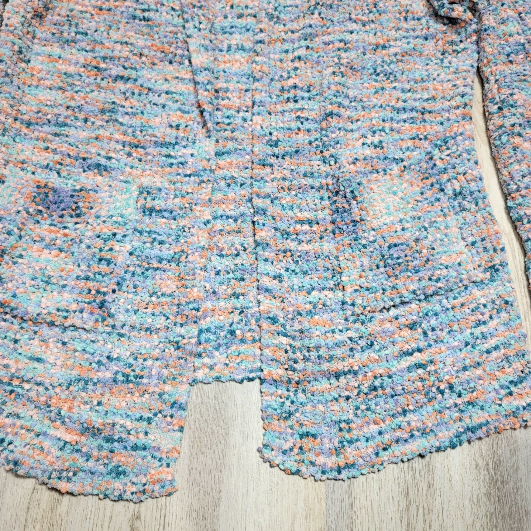 Rachel Zoe Rachel Zoe Cardigan Sweater Womens Open Front Popcorn Teddy Bear Cozy Sz M Blue Size M / US 6-8 / IT 42-44 - 3 Thumbnail